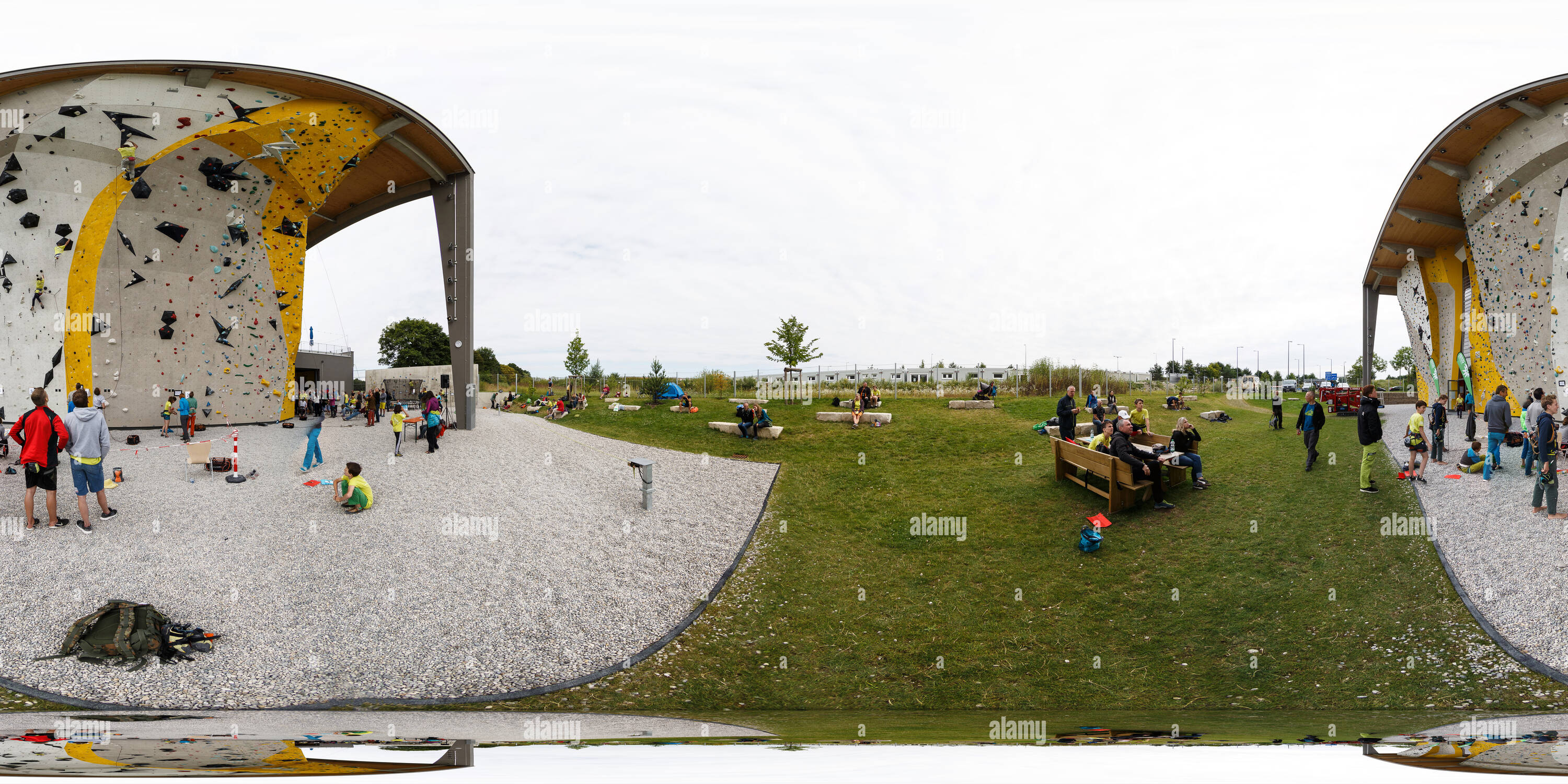360° view of Munich Climbing Competition 2016 Alamy
