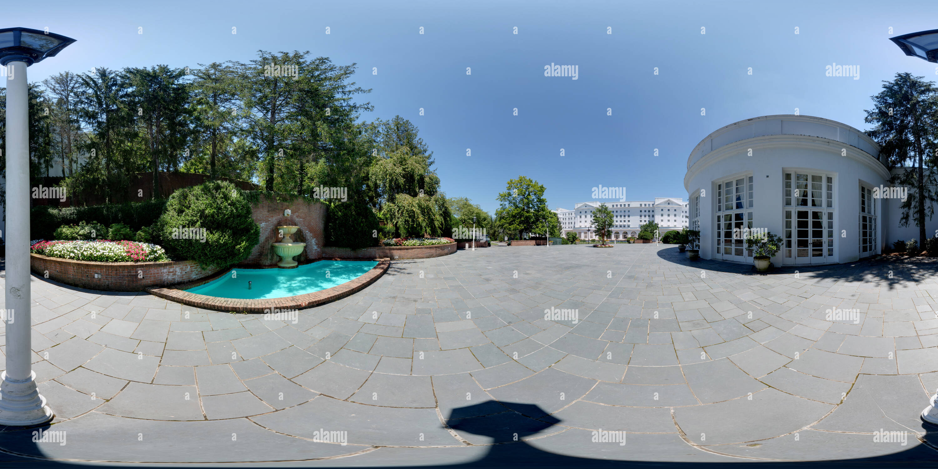 360° view of Colonial Terrace Greenbrier Resort Alamy