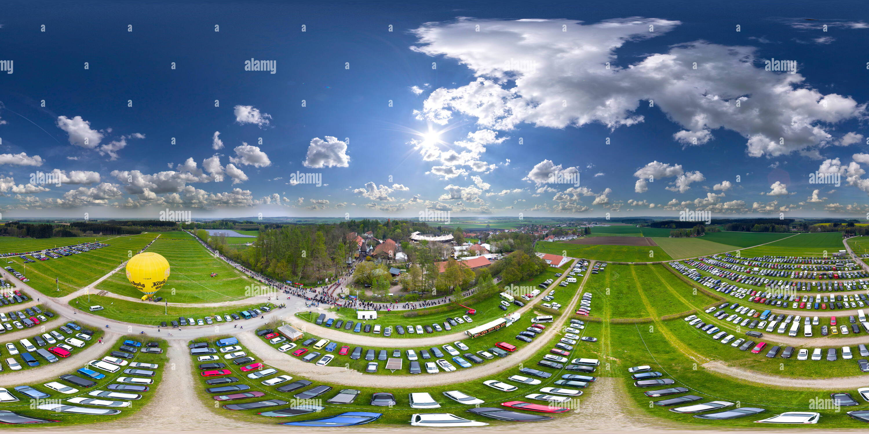 360 degree panoramic view of 500 Jahre Reinheitsgebot: Feier in Kaltenberg, Aerial View