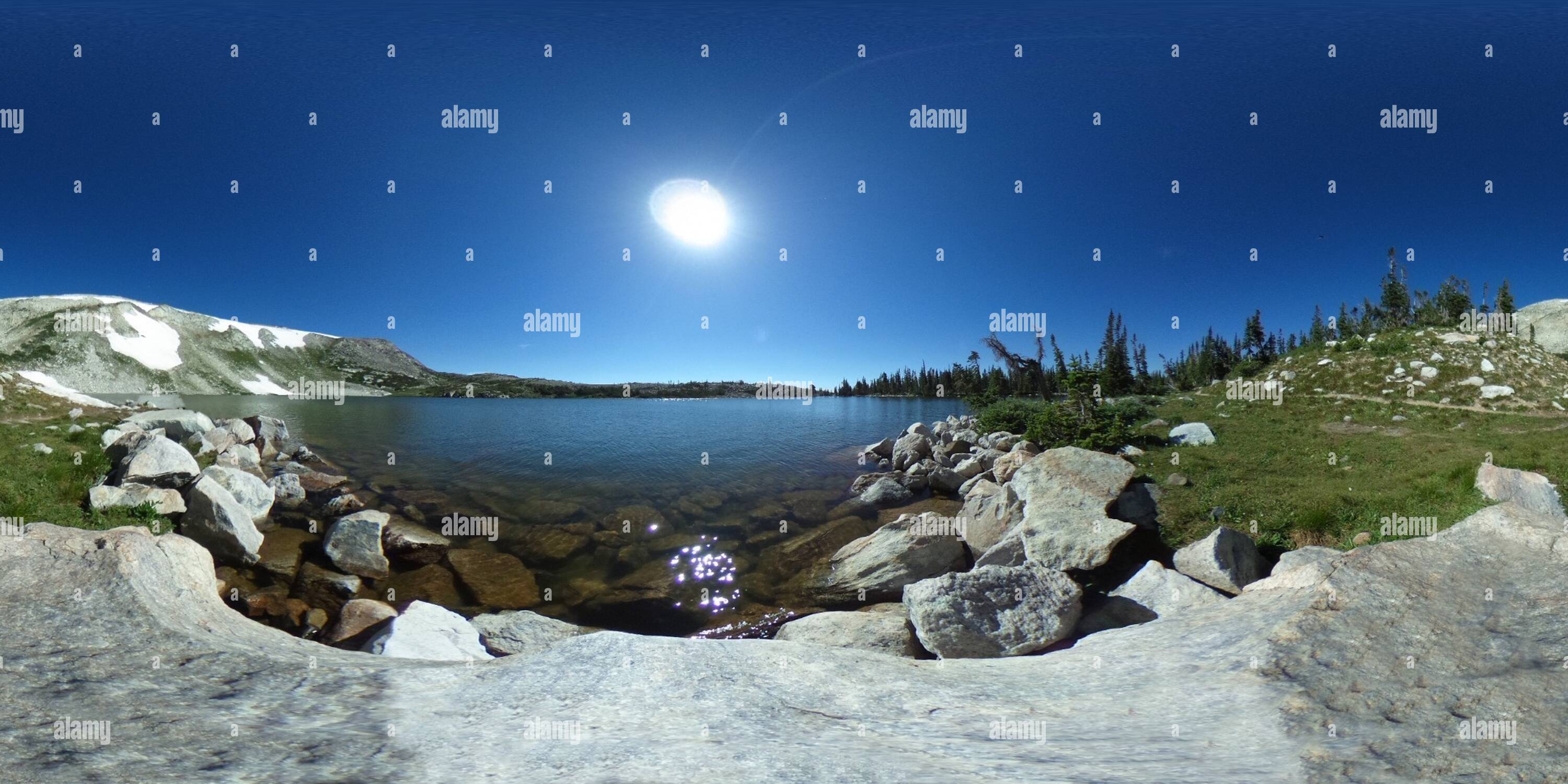 360° view of Lost Lake Snowy Range, WY Alamy