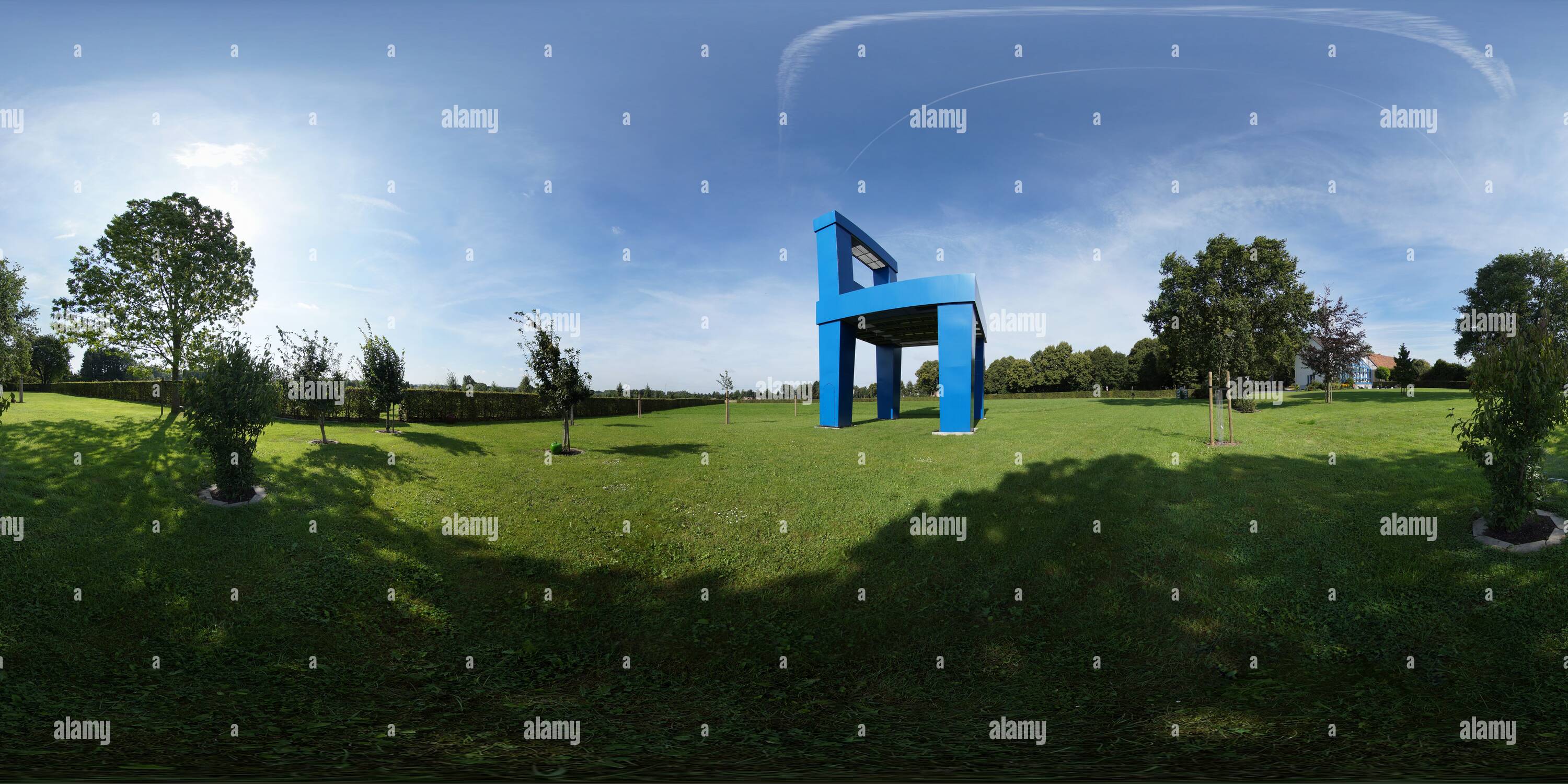 360° view of The Big Blue Chair Alamy