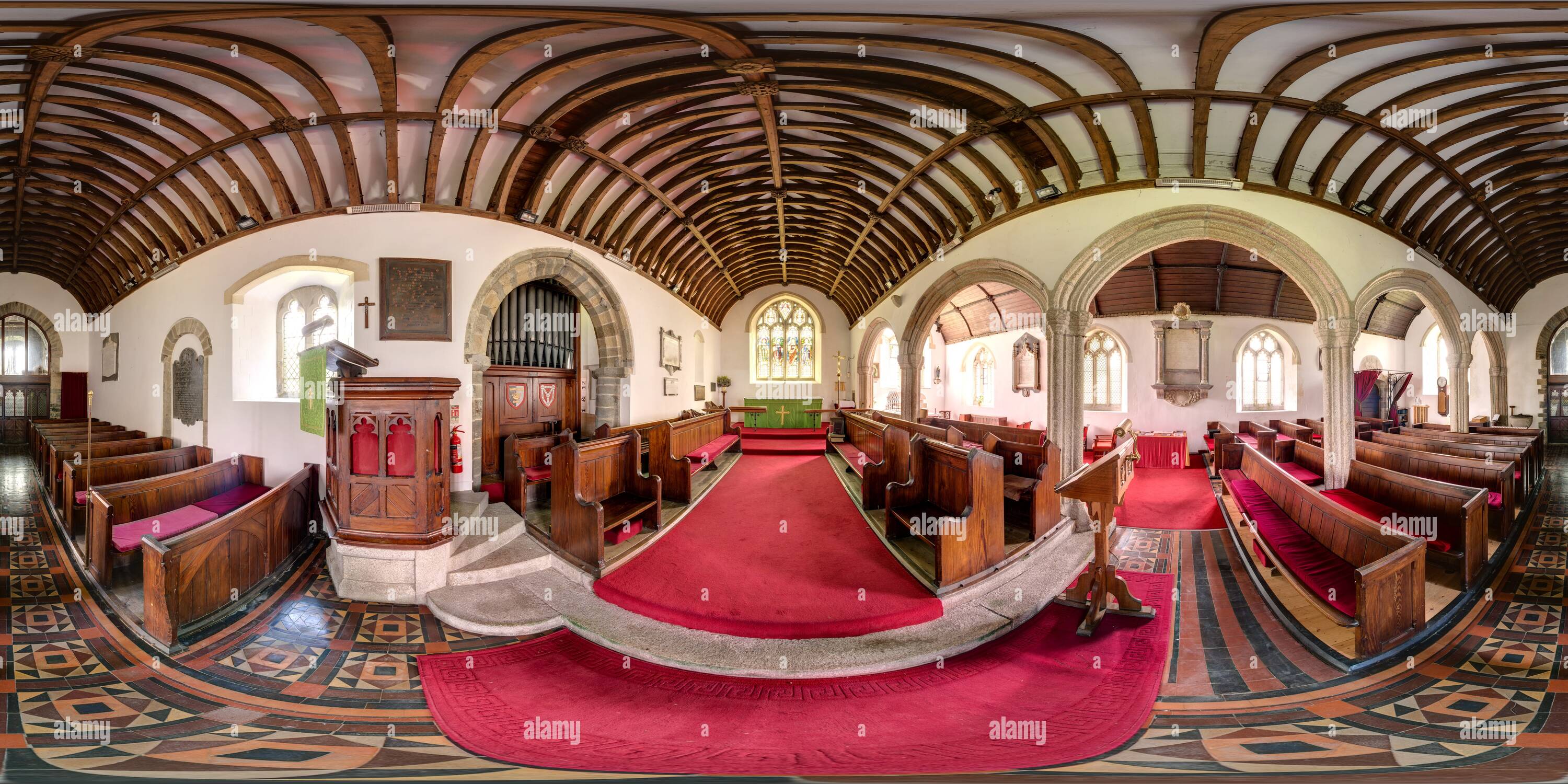 360° view of Egloskerry Church, Cornwall Alamy