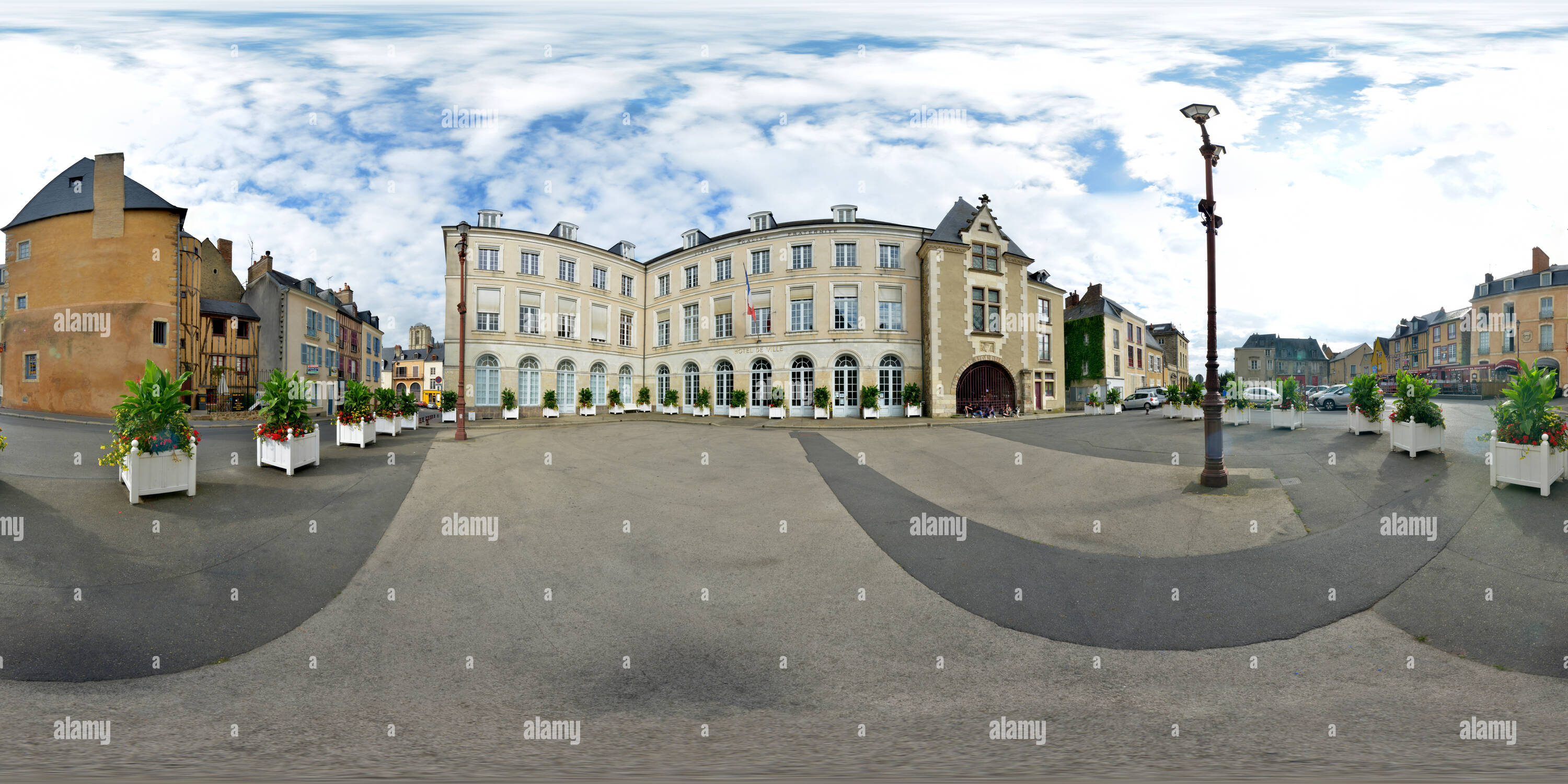 360° view of Place de la Mairie du Mans France Alamy