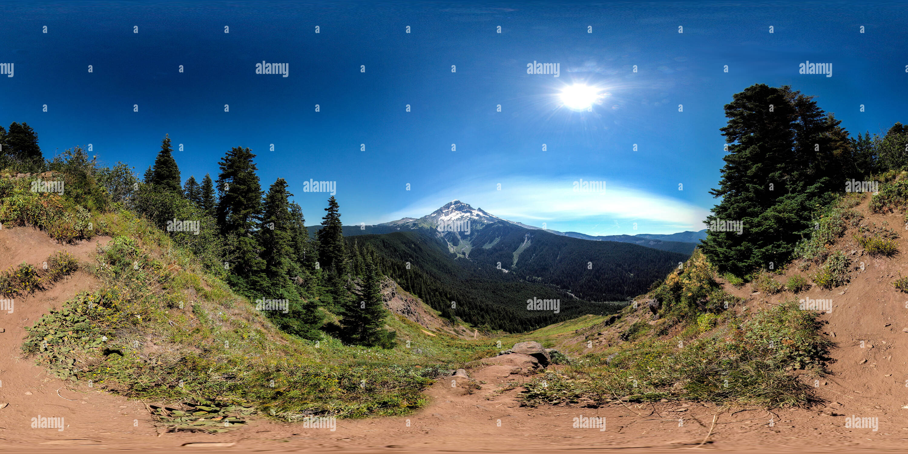 Mountain hike mount hood oregon viewpoint hires stock photography and