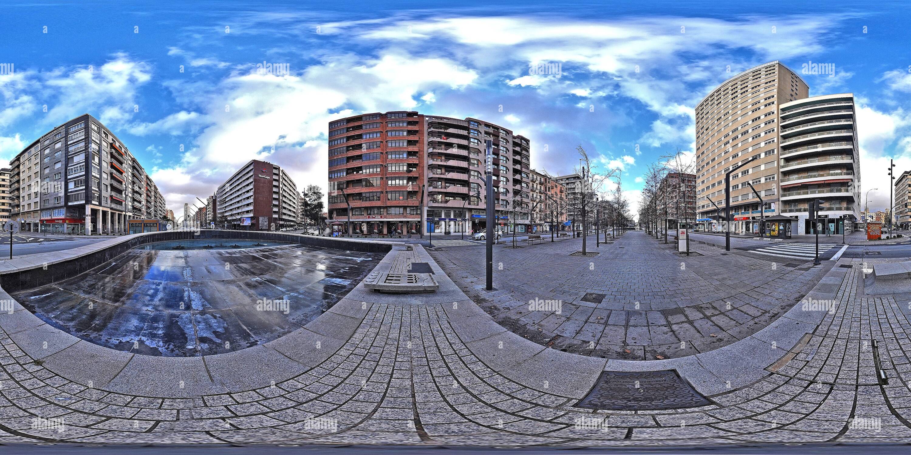 360° view of Gran Via de Juan Carlos I, Logroño Alamy