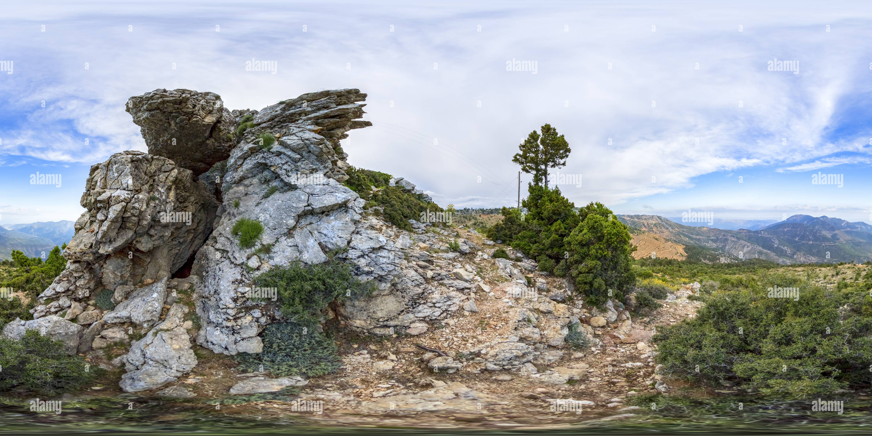 360 degree panoramic view of Calti Cave Bozyazi Vr Mersin 2ed