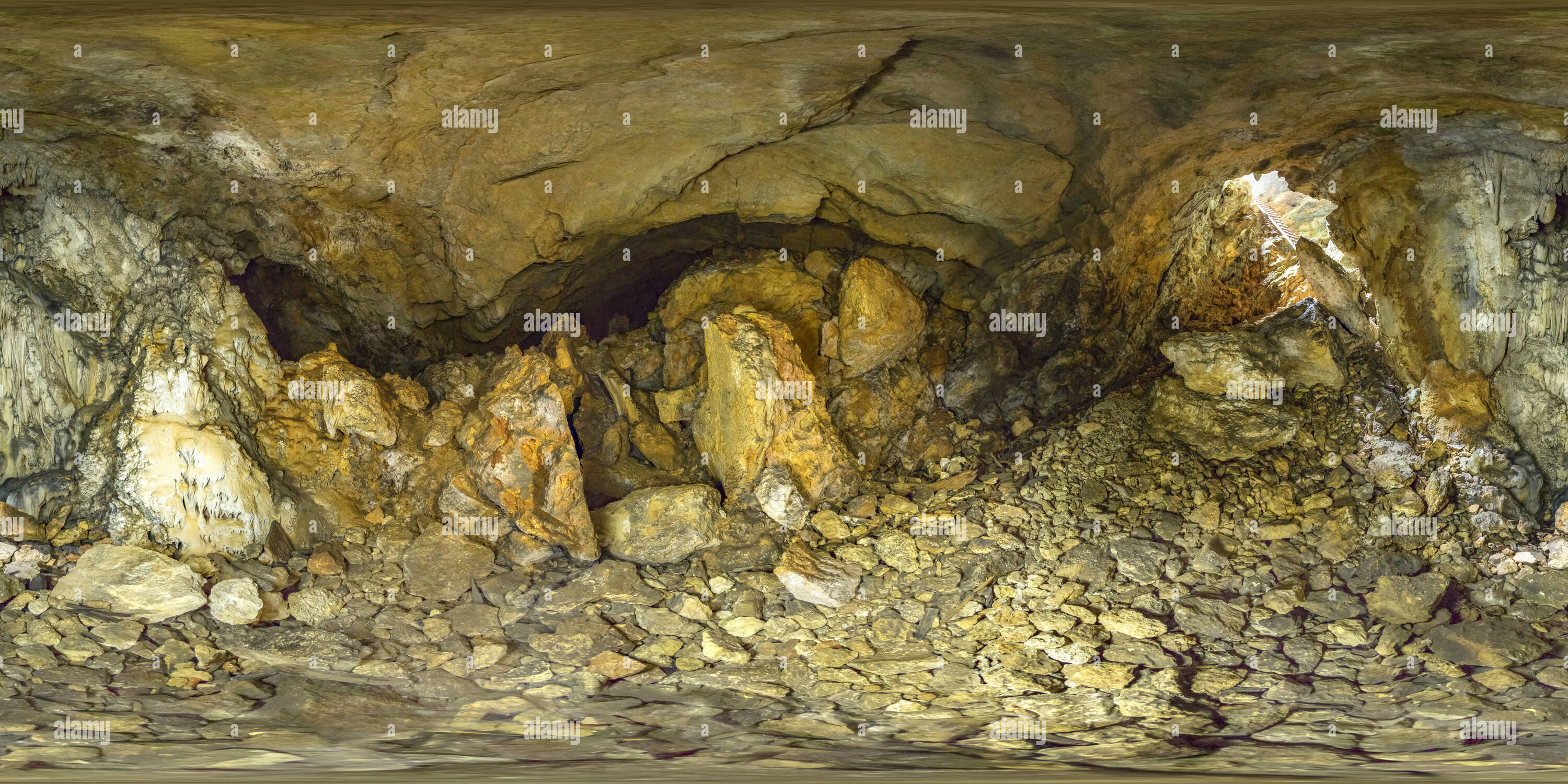 360 degree panoramic view of Calti Cave Bozyazi Vr Mersin 573