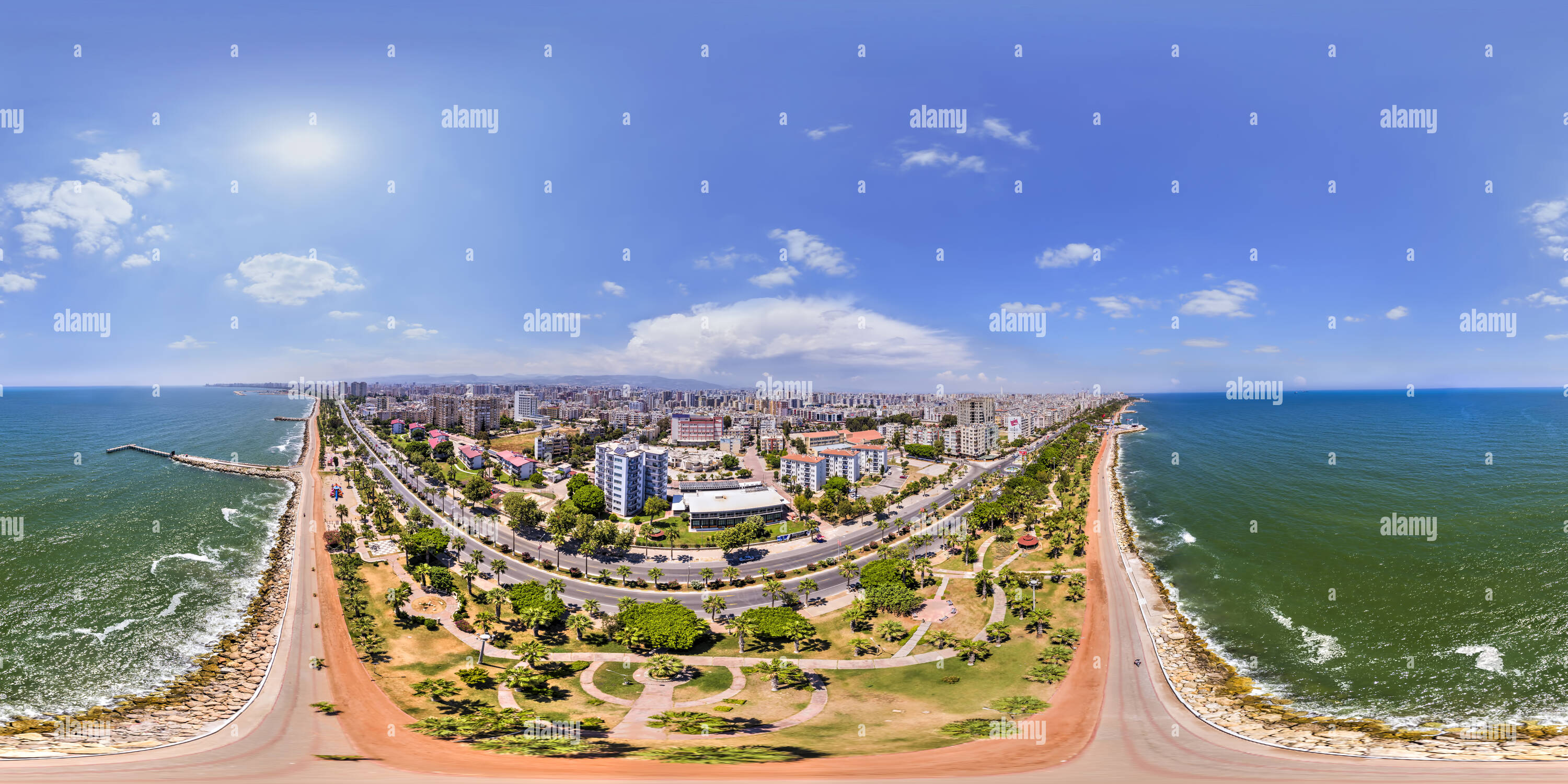 360 degree panoramic view of Adnan Menderes Allee Kusten Band 1 Teil Yenisehir Vr Mersin 4fa