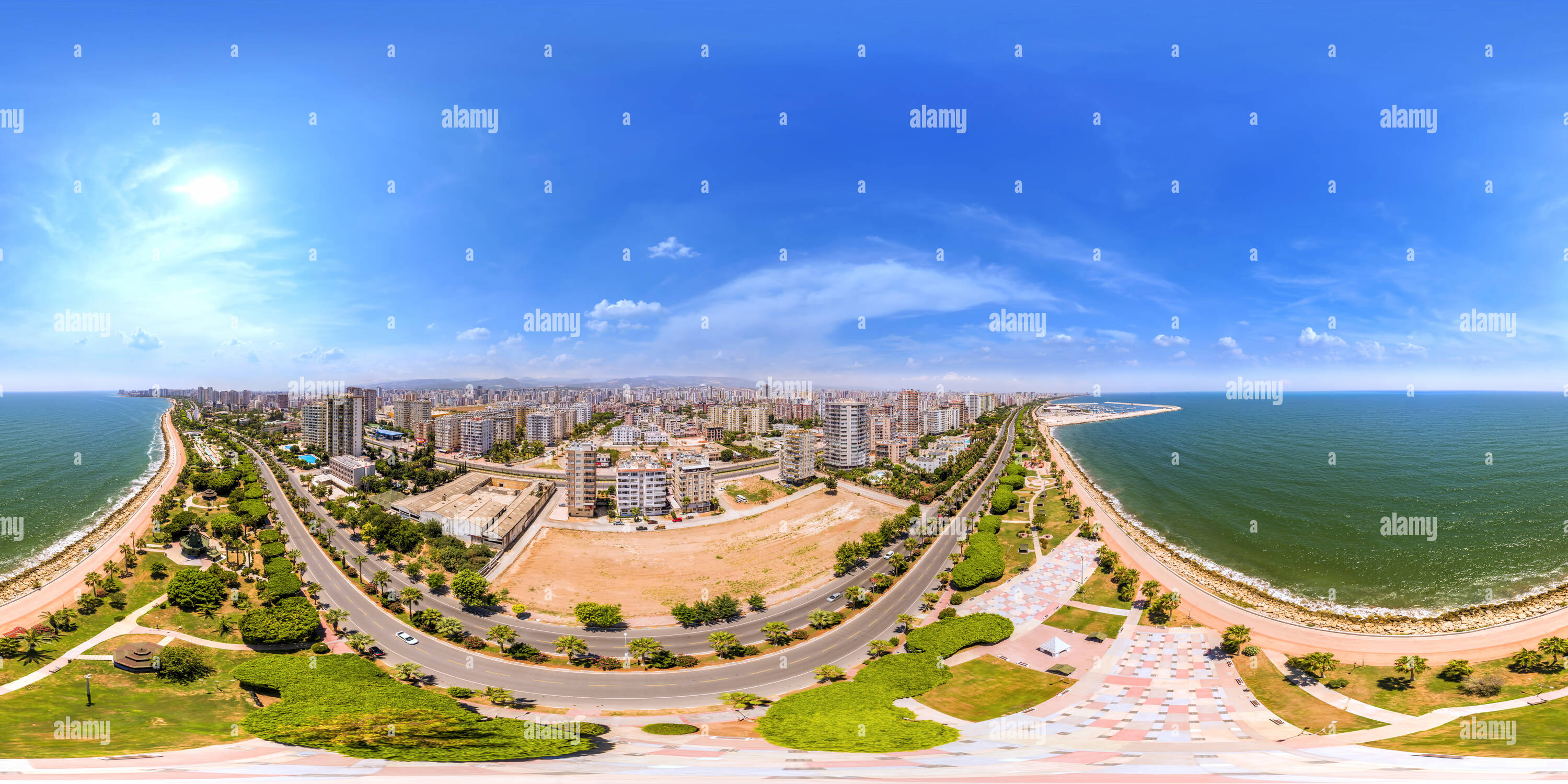 360 degree panoramic view of Adnan Menderes Allee Kusten Band 1 Teil Yenisehir Vr Mersin 304