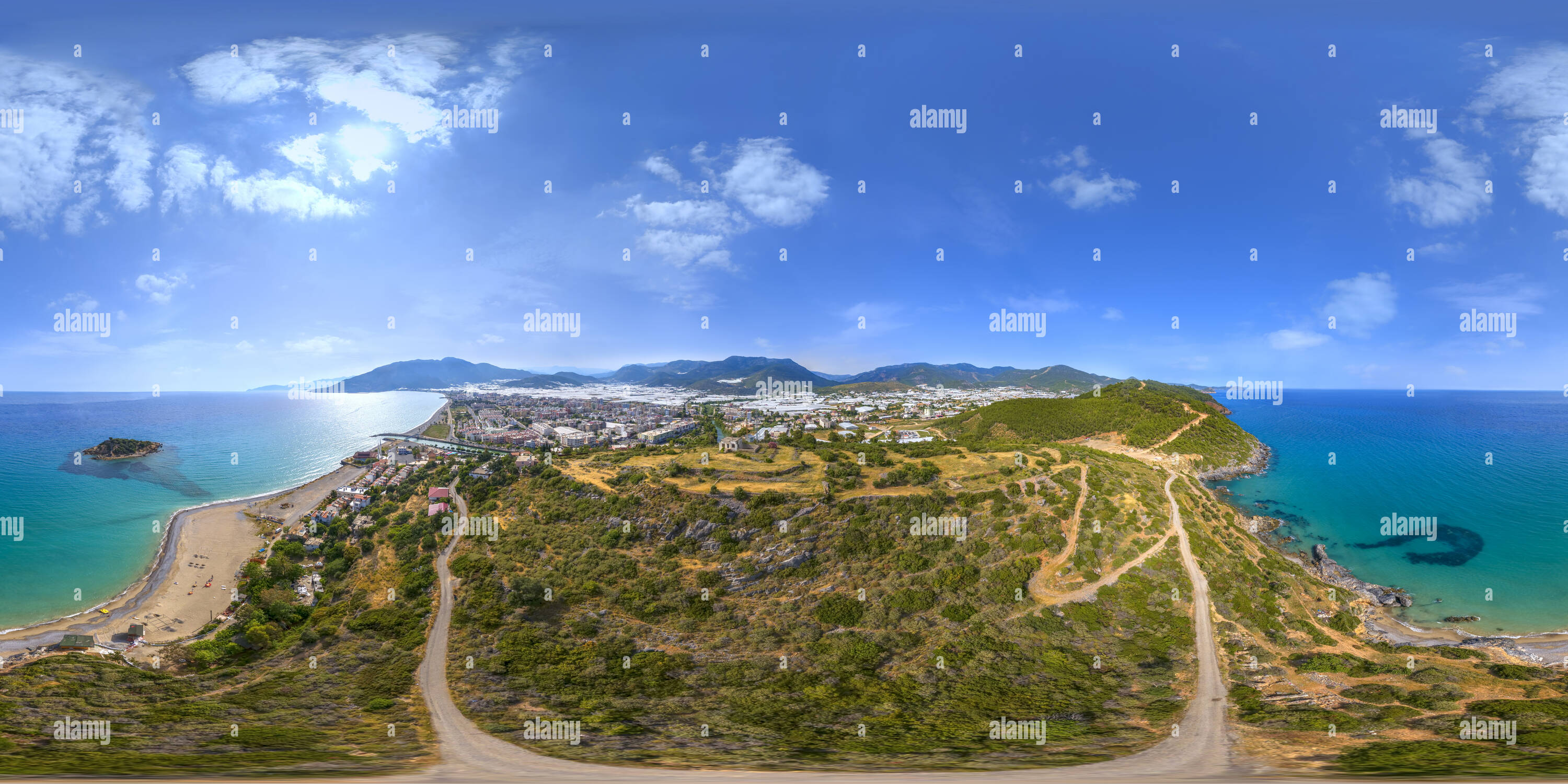 360 degree panoramic view of Antique City Of Nagidos Bozyazi Vr Mersin 802