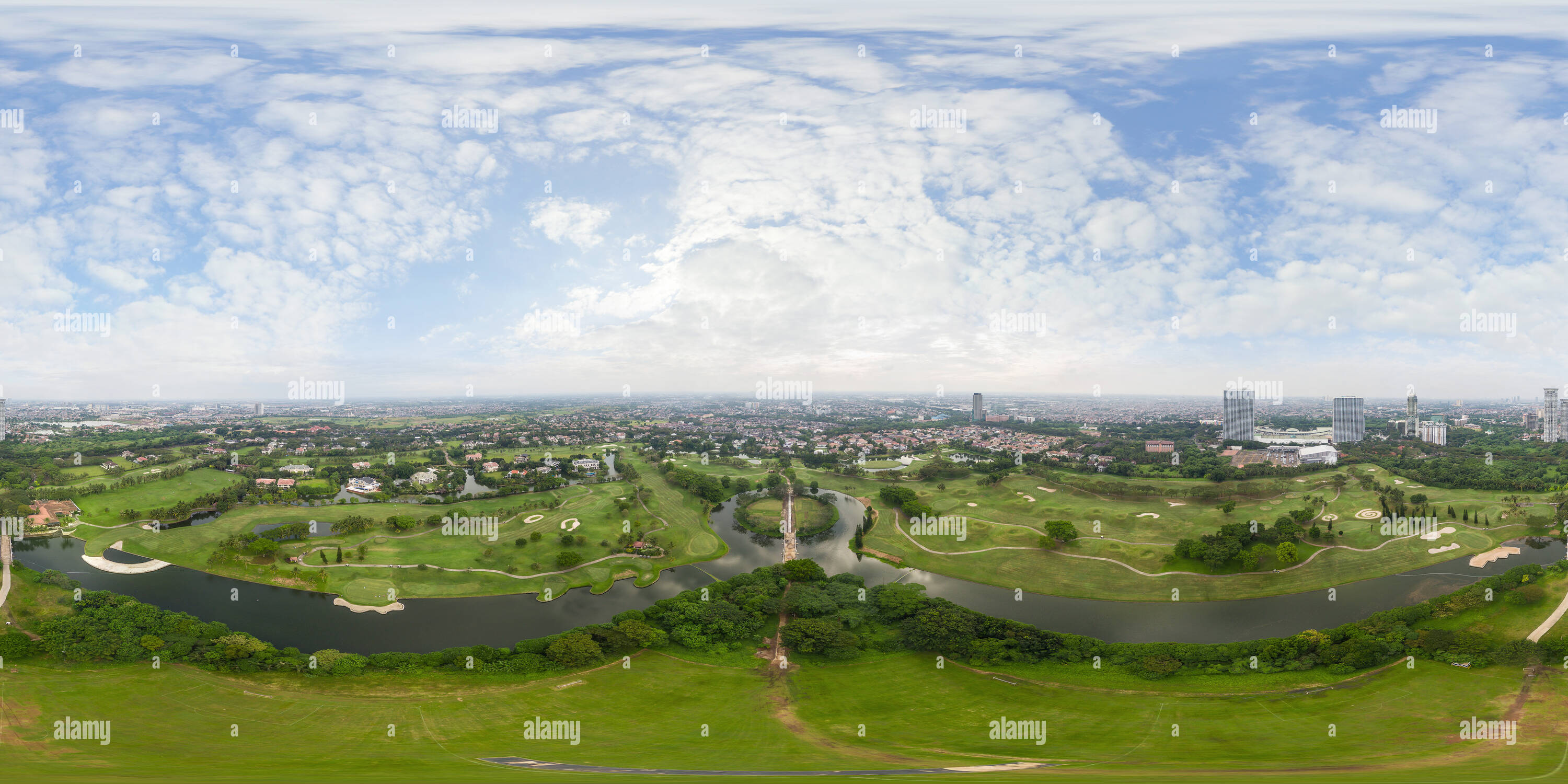 360 degree panoramic view of Imperial Golf Club, Lippo Karawaci