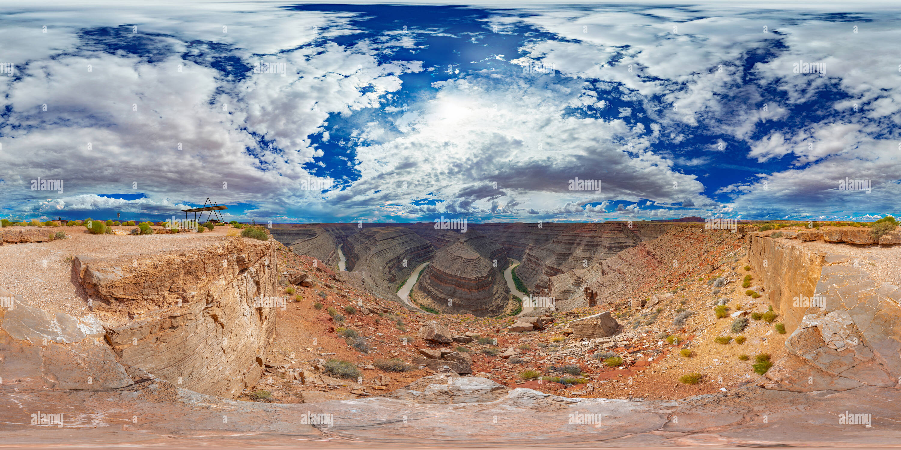 360° view of Goosenecks State Park Alamy