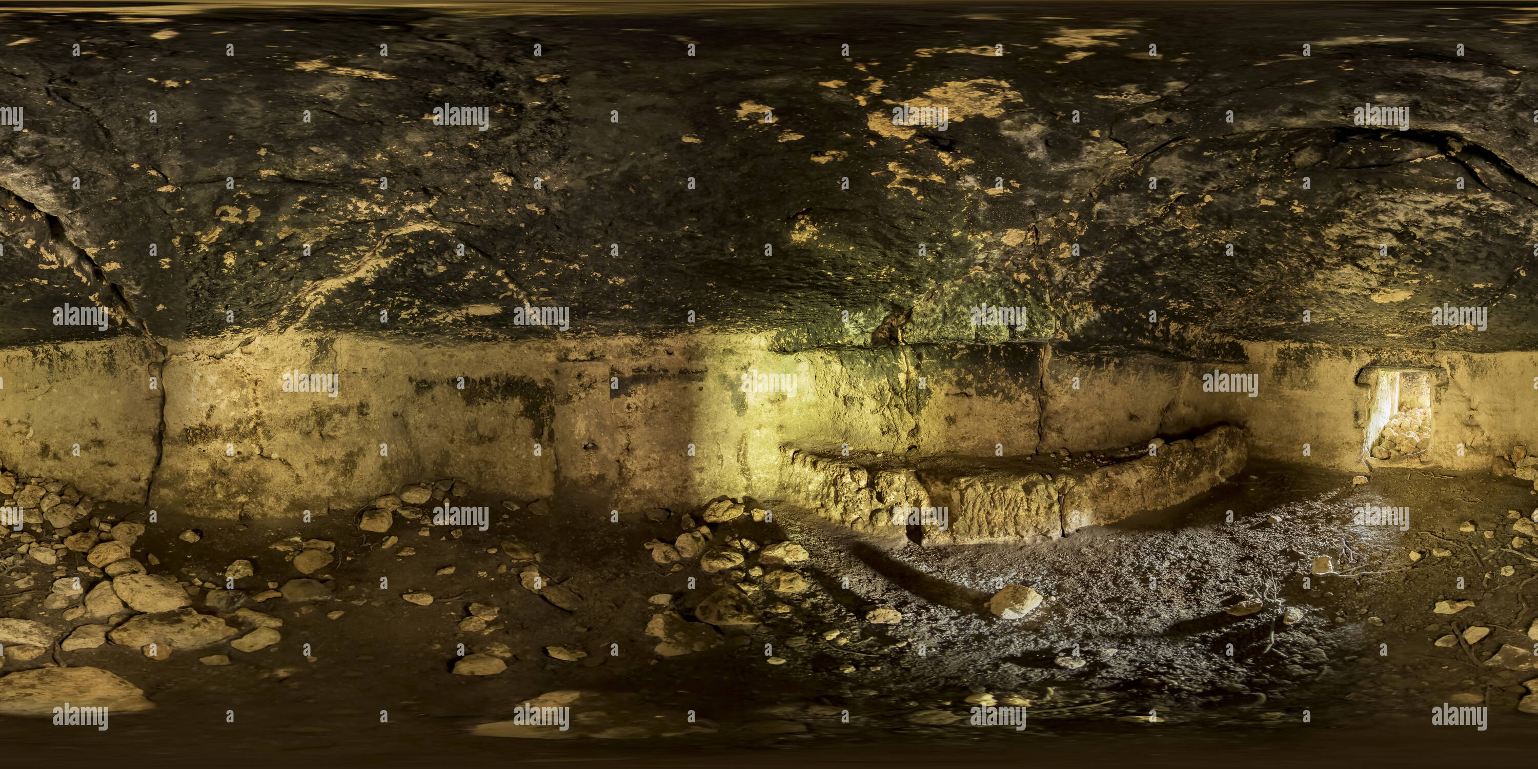 360 degree panoramic view of The Cave Church Of Elmakuzu Bozyazi Vr Mersin 27d