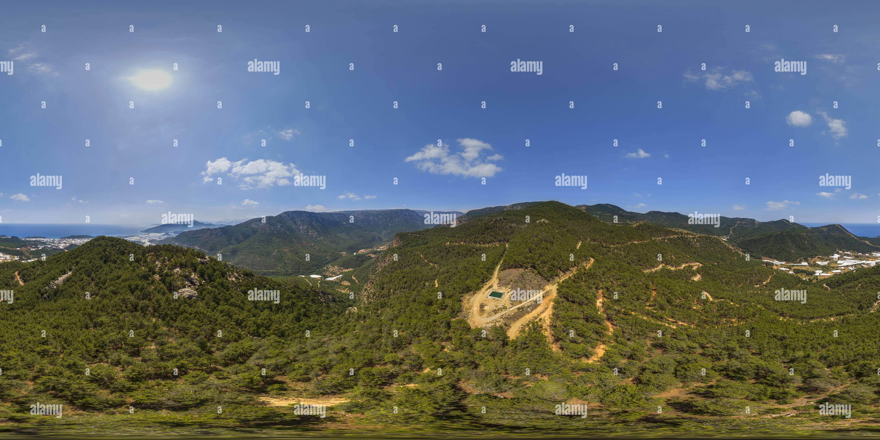 360 degree panoramic view of Yelbiz Kalesi Bozyazi Vr Mersin 839