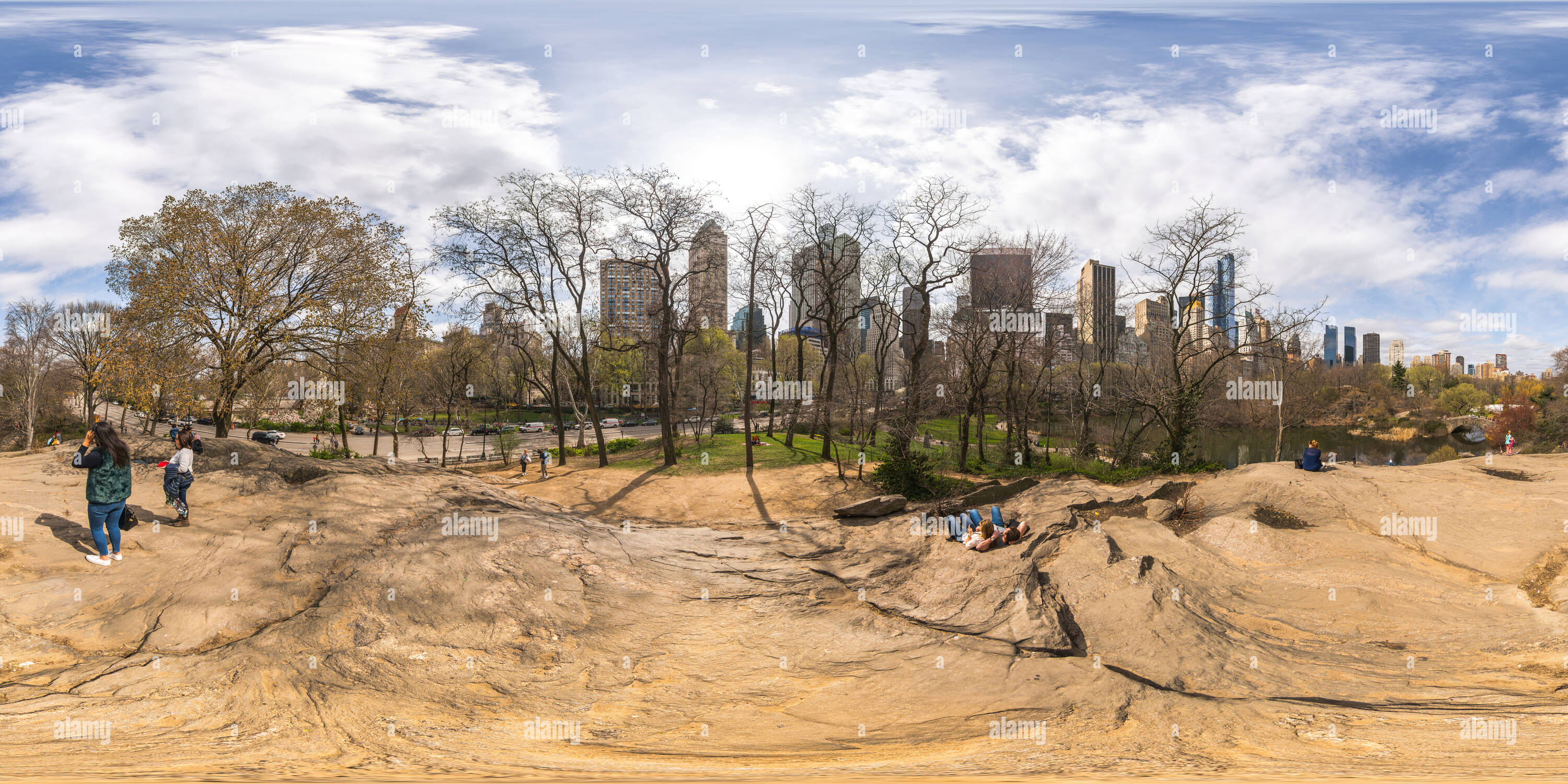 360 degree panoramic view of Central Park, NY