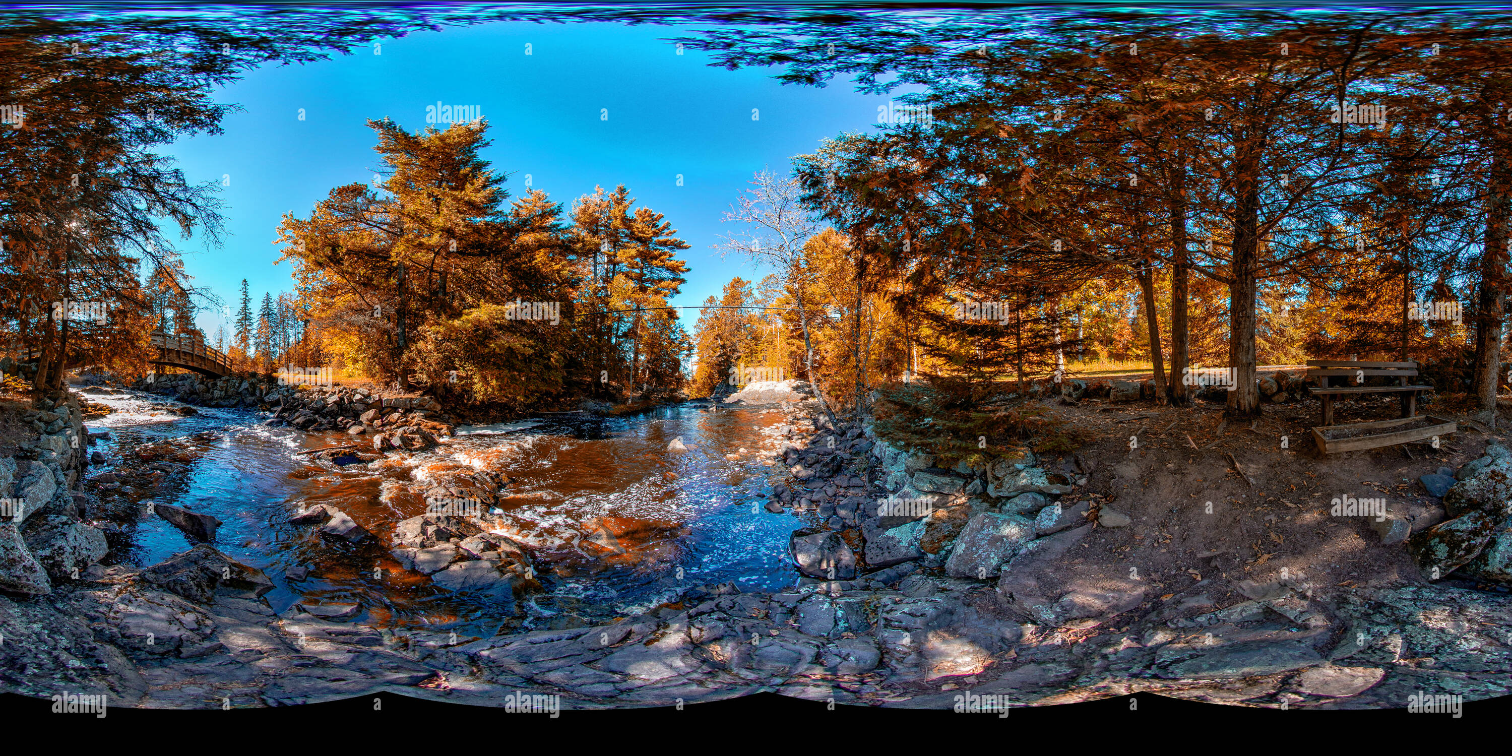 360 View Of Pattison State Park Wisconsin Alamy