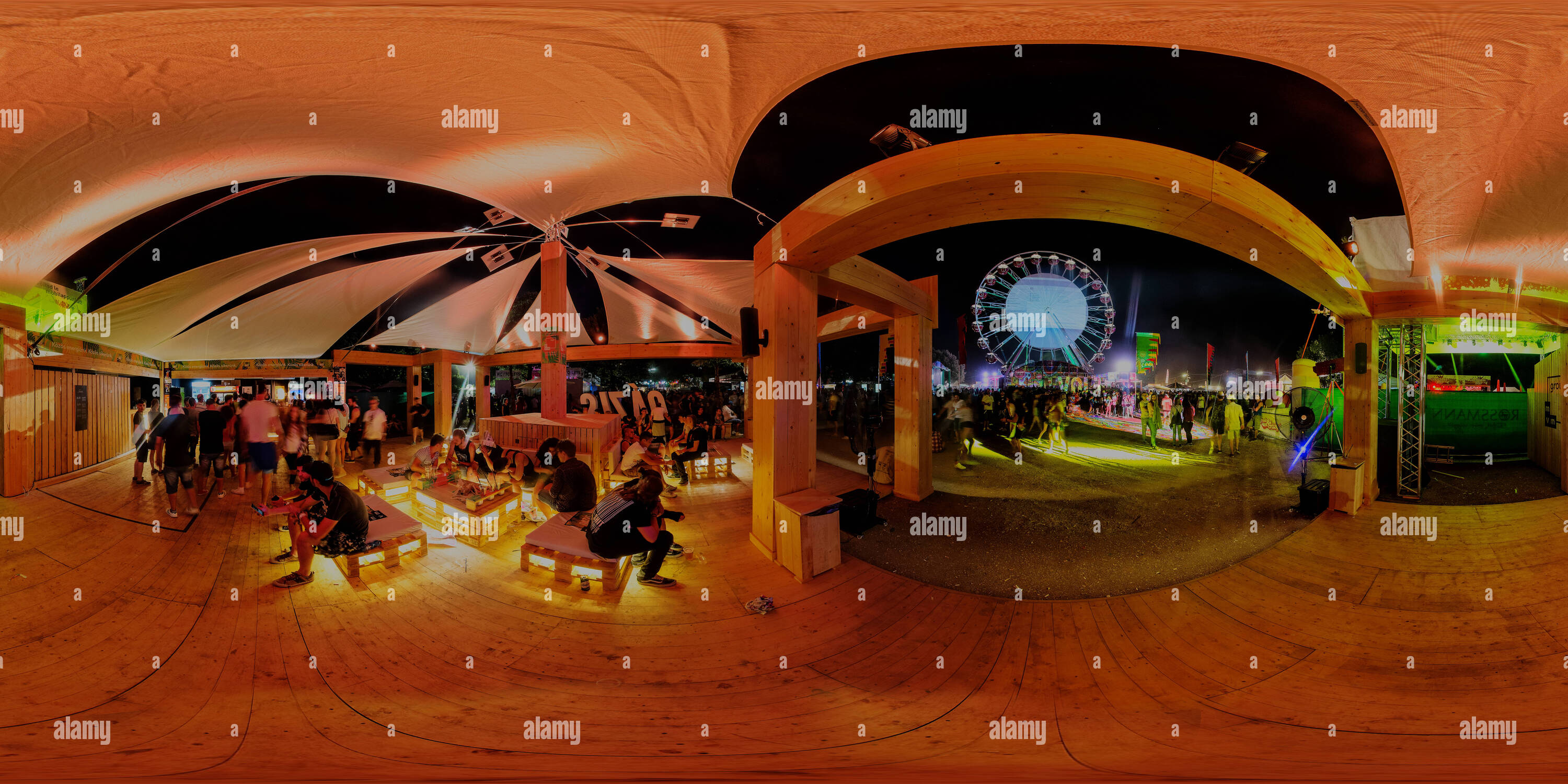 360° view of Balaton Sound Nappal Volt Festival 2016 41 Alamy