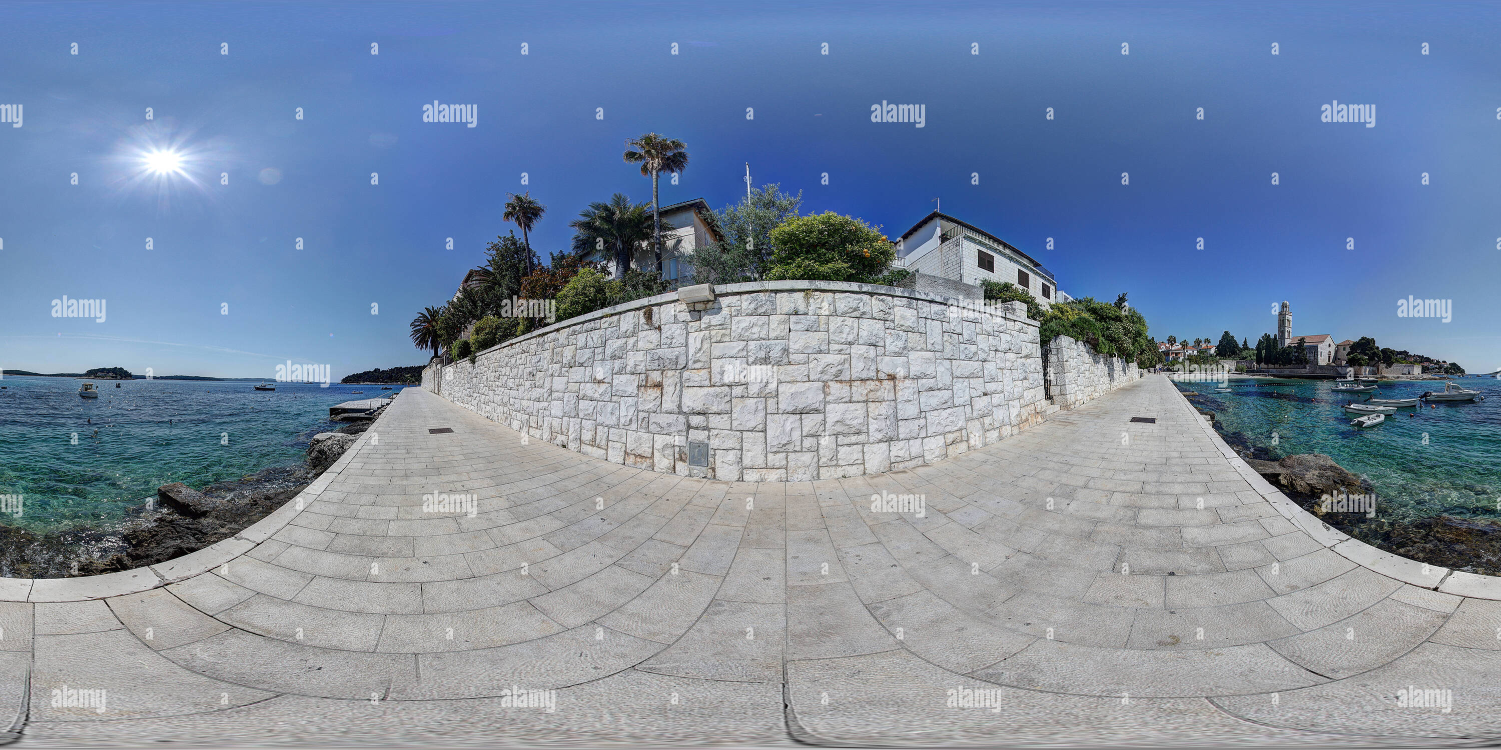 360° view of Hvar Hvar City Tour 06 - Alamy