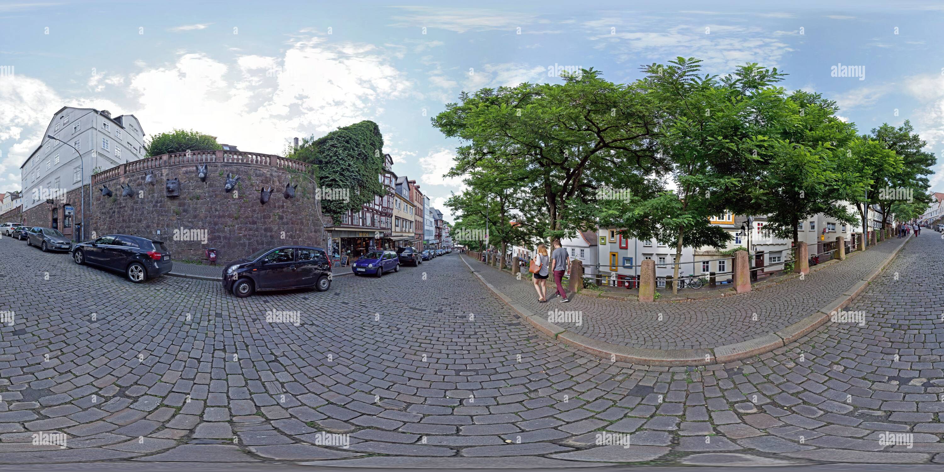 360° view of Marburg Brothers Grimm Path The Wolf and the Seven