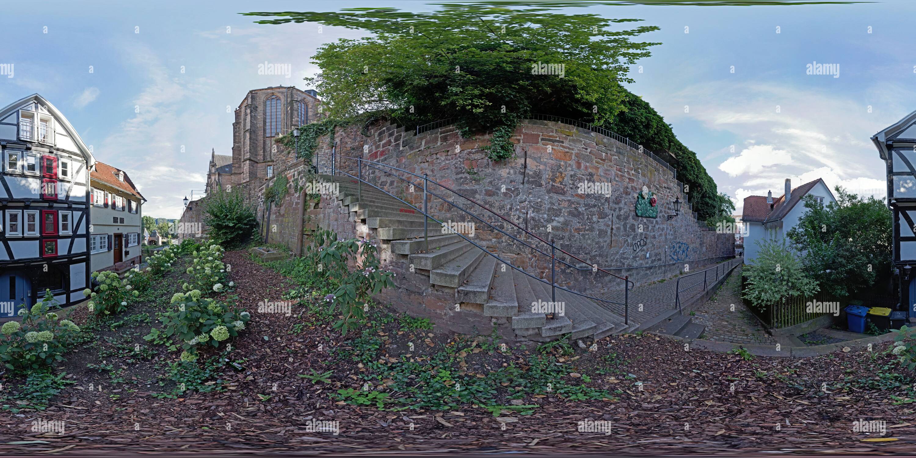 360° view of Marburg Stairs of the Dominicans (or Stairs of the Mill