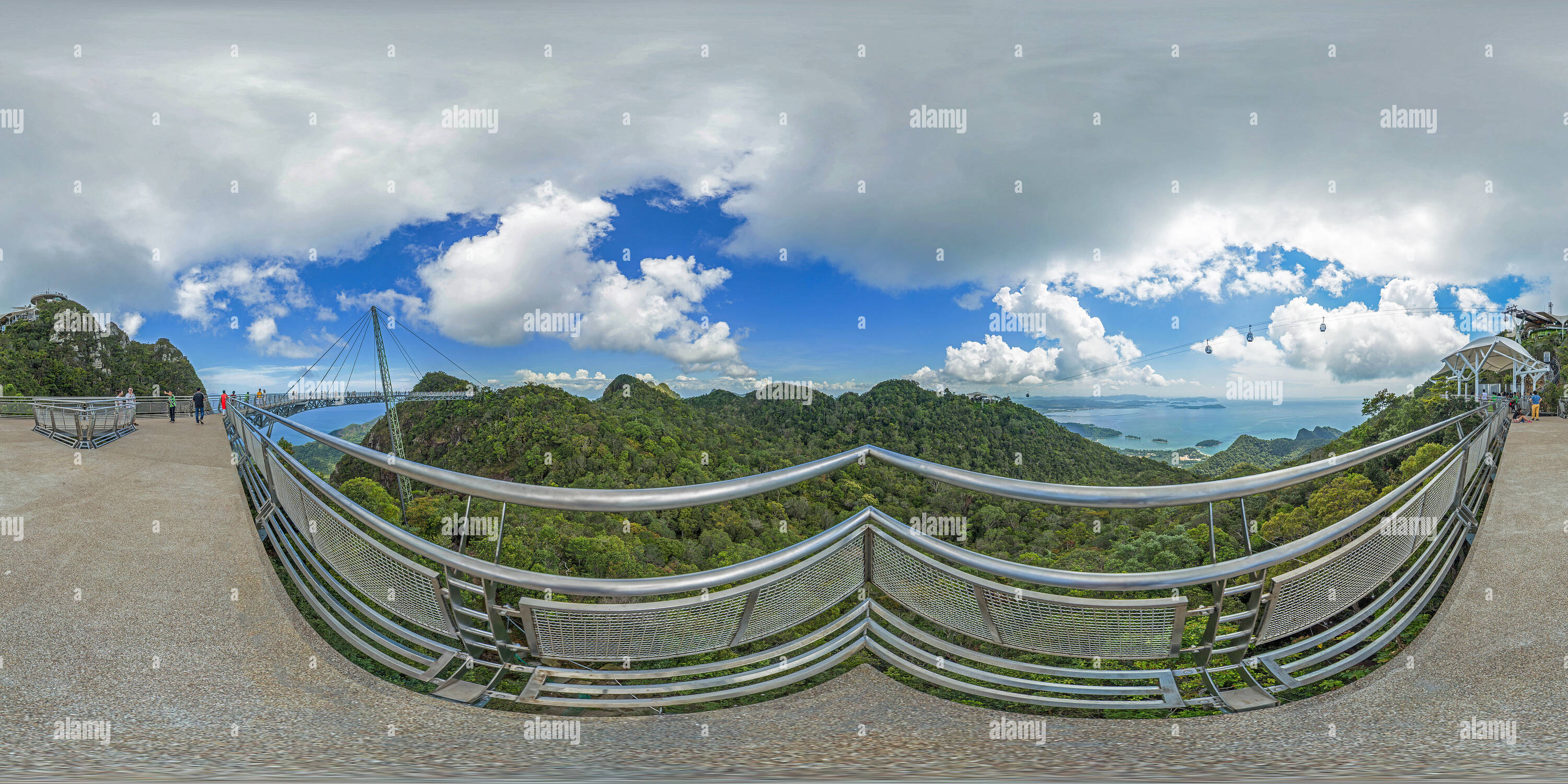 360 degree panoramic view of MALAYSIA - Langkawi - Sky Bridge 3