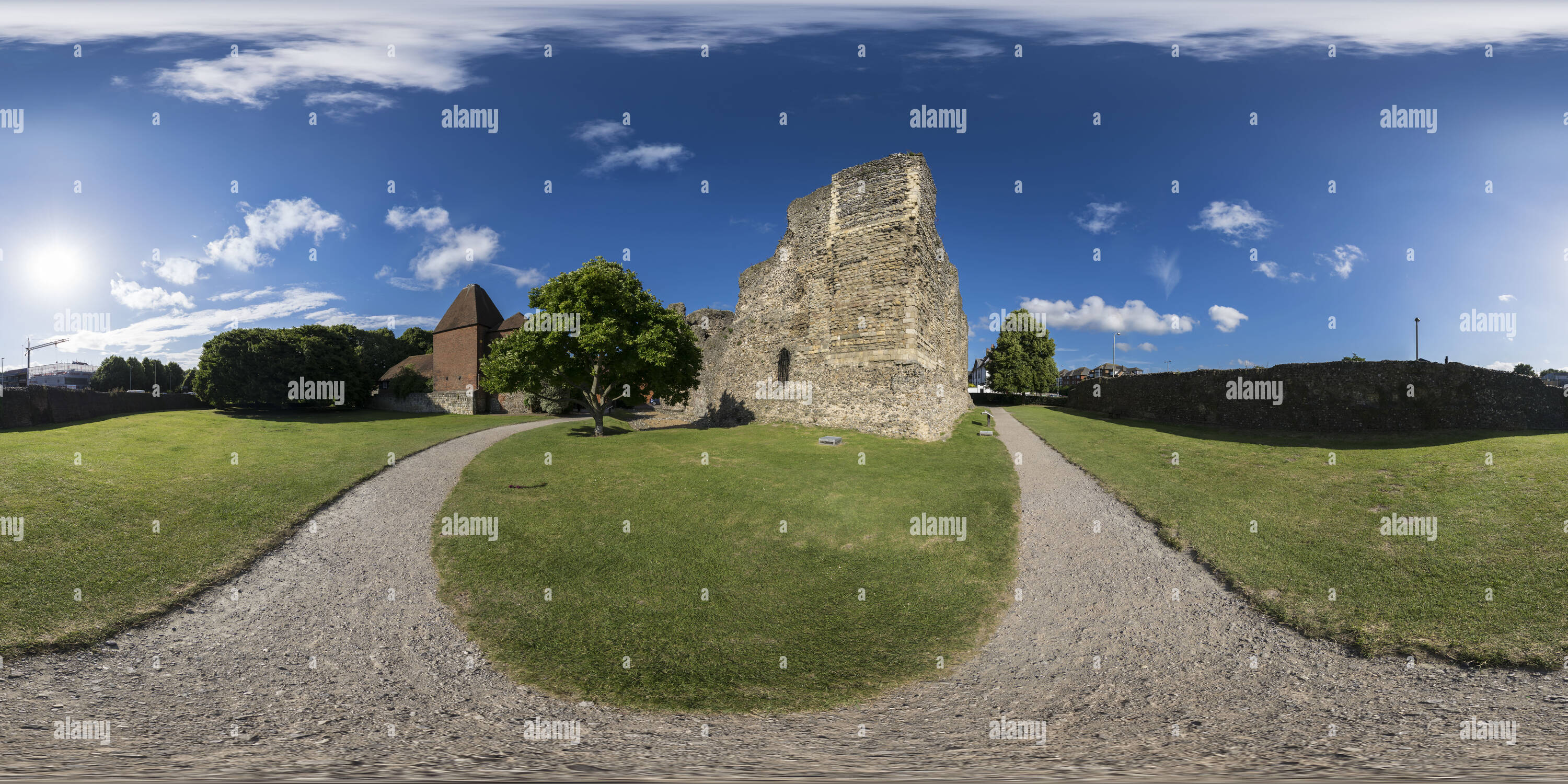 360° view of Canterbury Castle, Kent Alamy