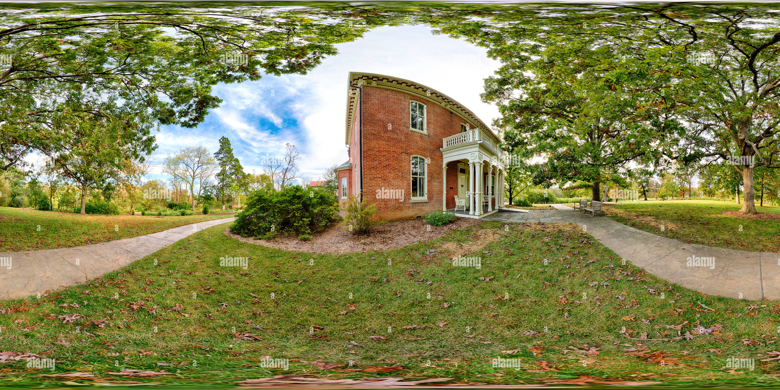 360° view of Shaw Nature Reserve House Usa Alamy