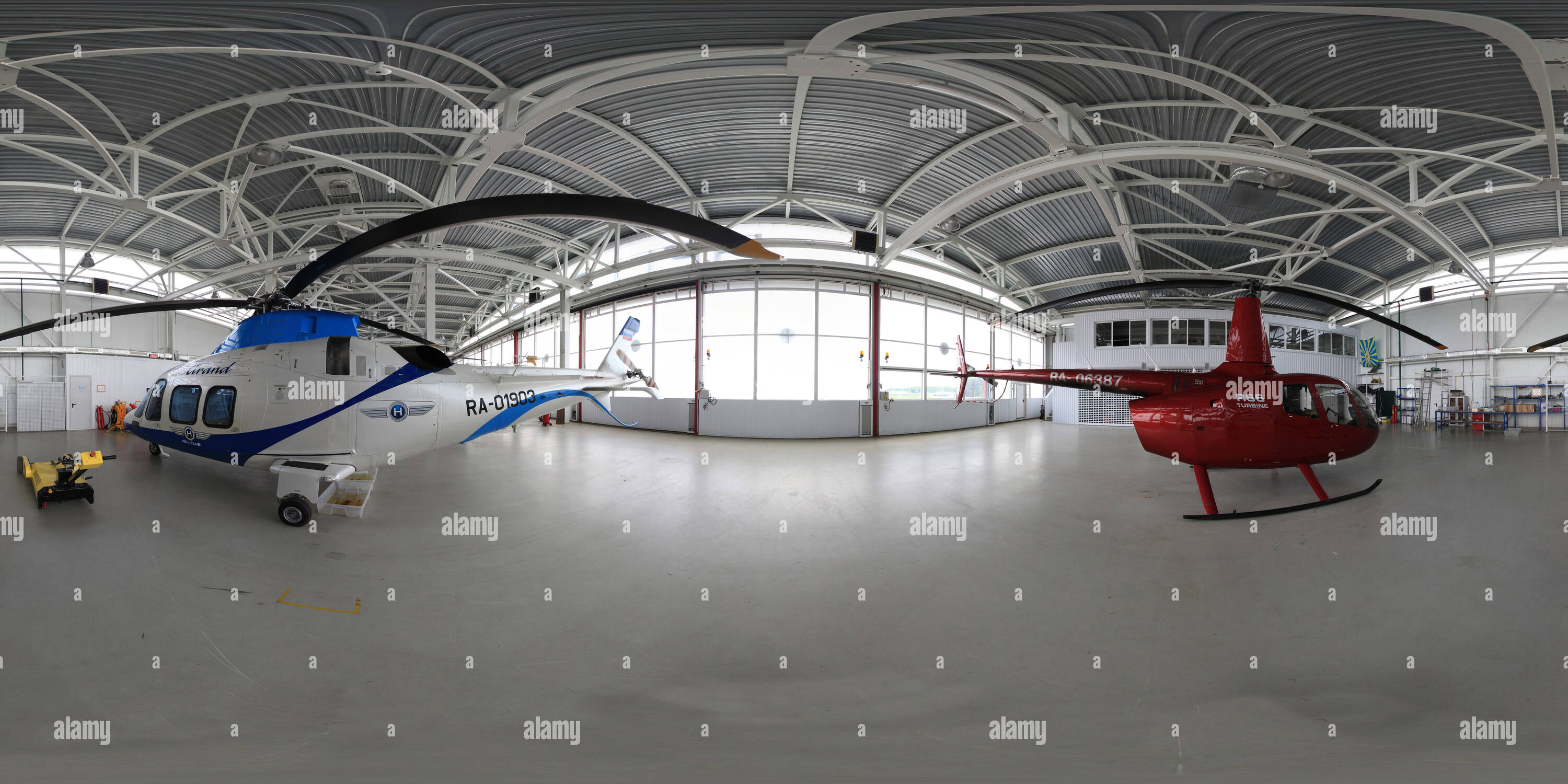 360° view of Best hangars for helicopters in Moscow Alamy