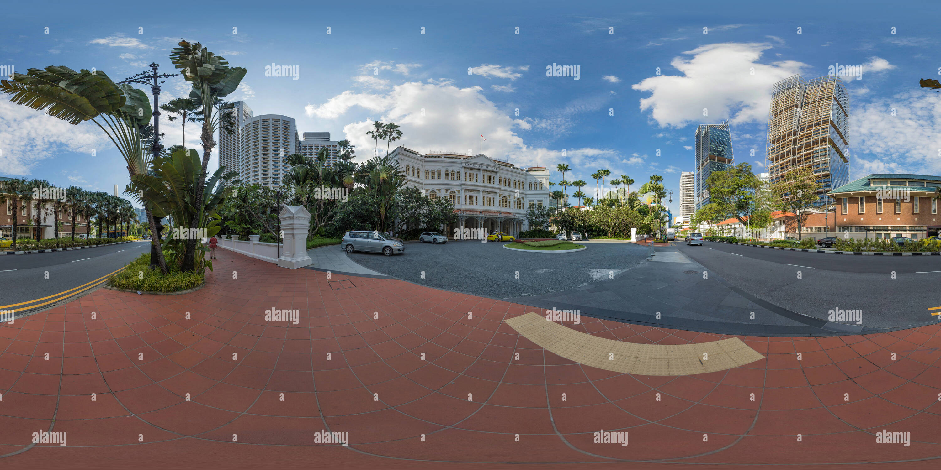 360° view of SINGAPORE Raffles Hotel 1 Alamy