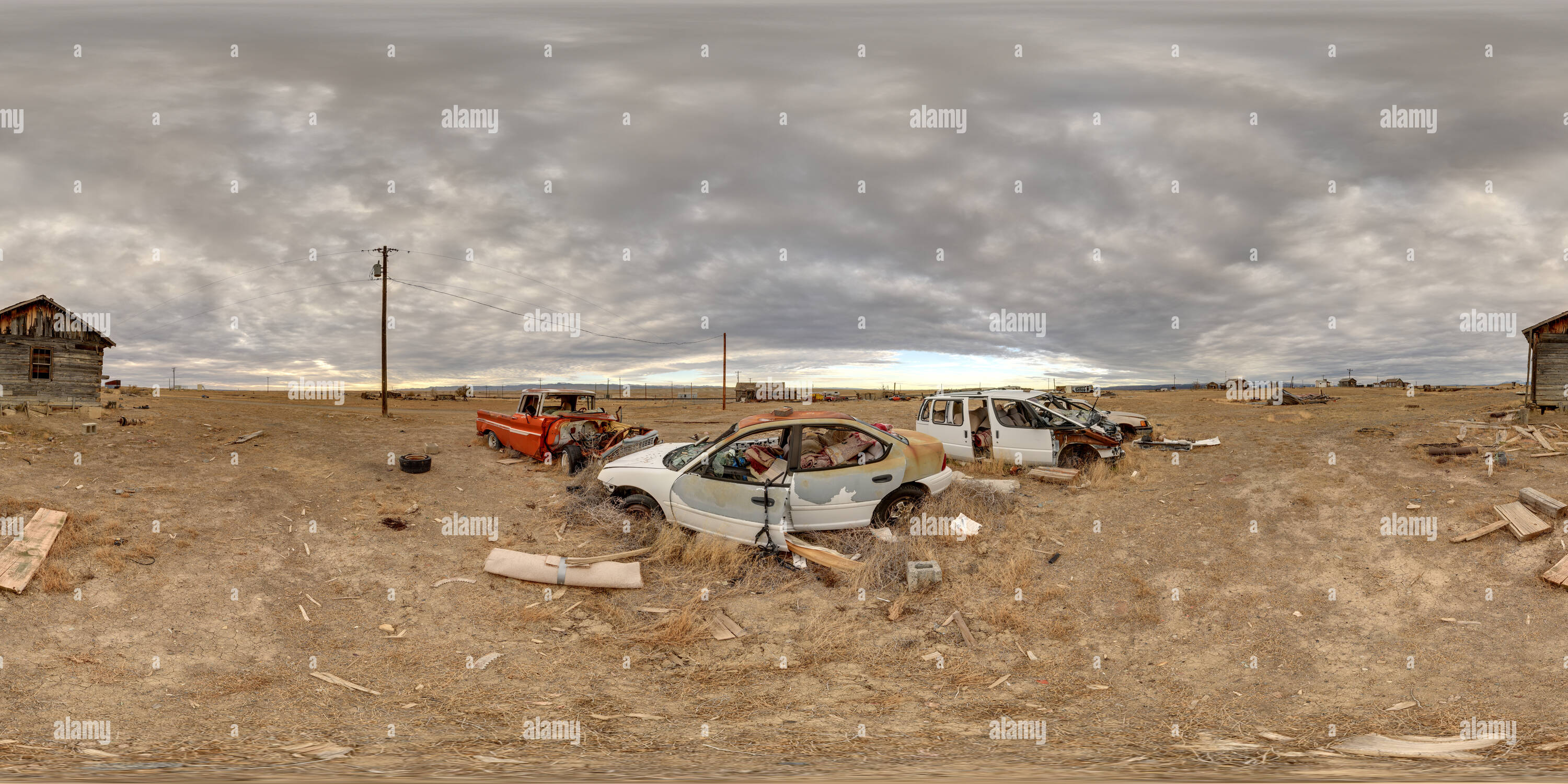 360° view of Parking Lot Cisco Utah Alamy