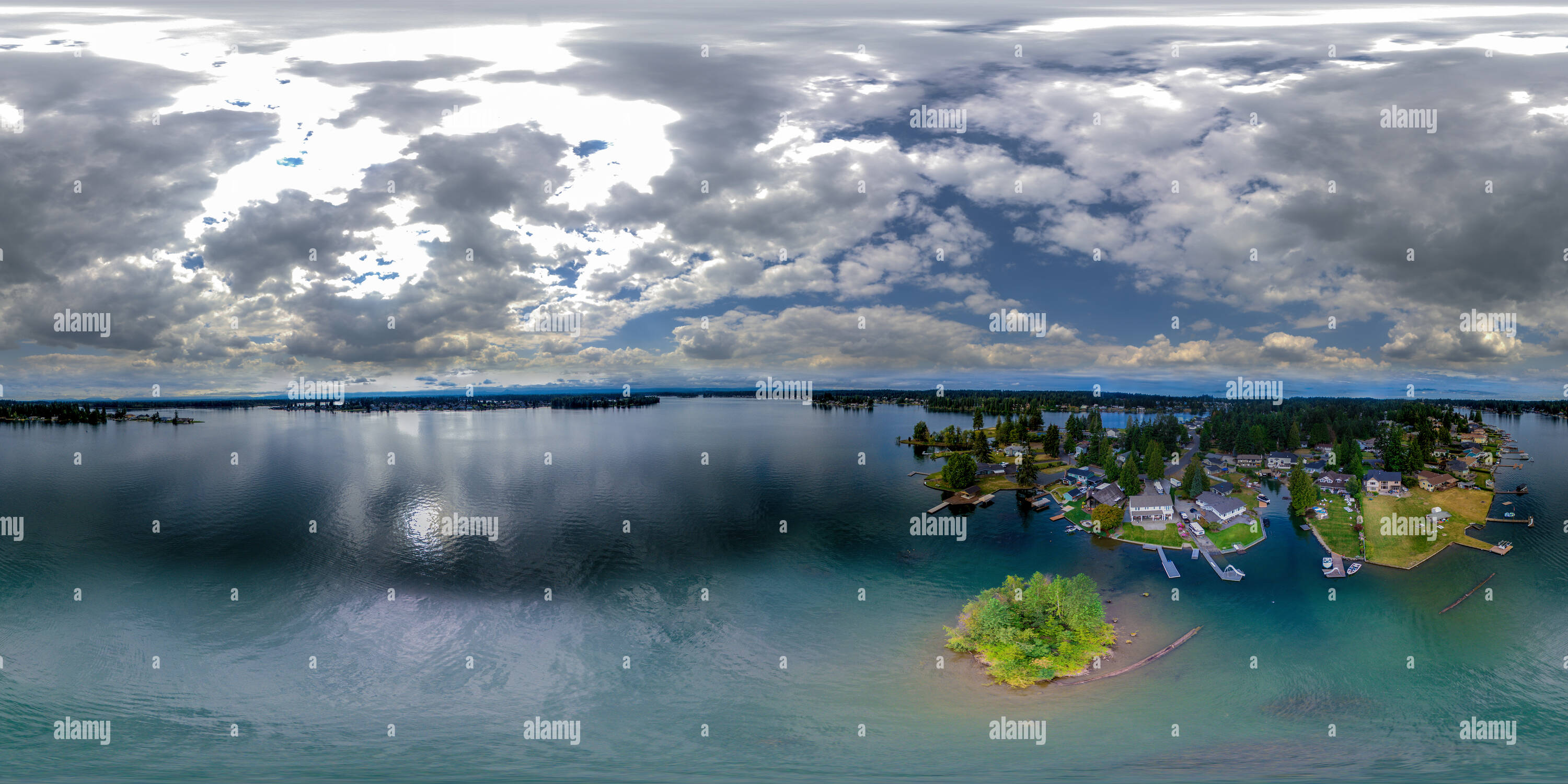 360 View Of Lake Tapps WA Alamy   Lake Tapps Wa PN8M58 