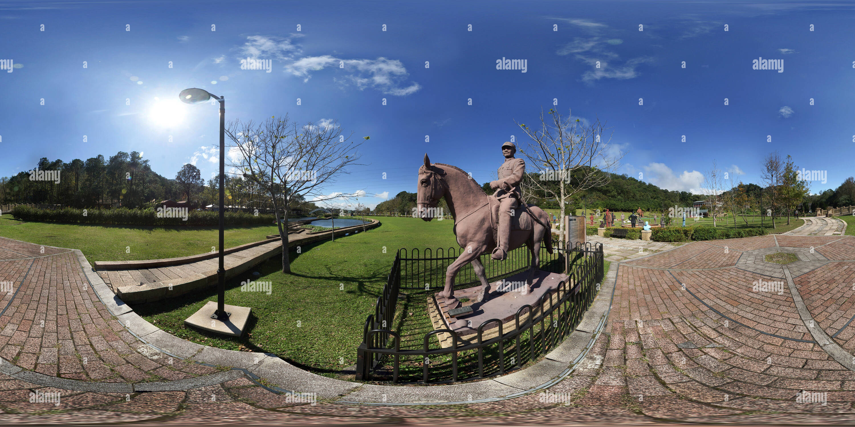 360° view of Garden of the Generalissimos, part of the Cihu Mausoleum ...