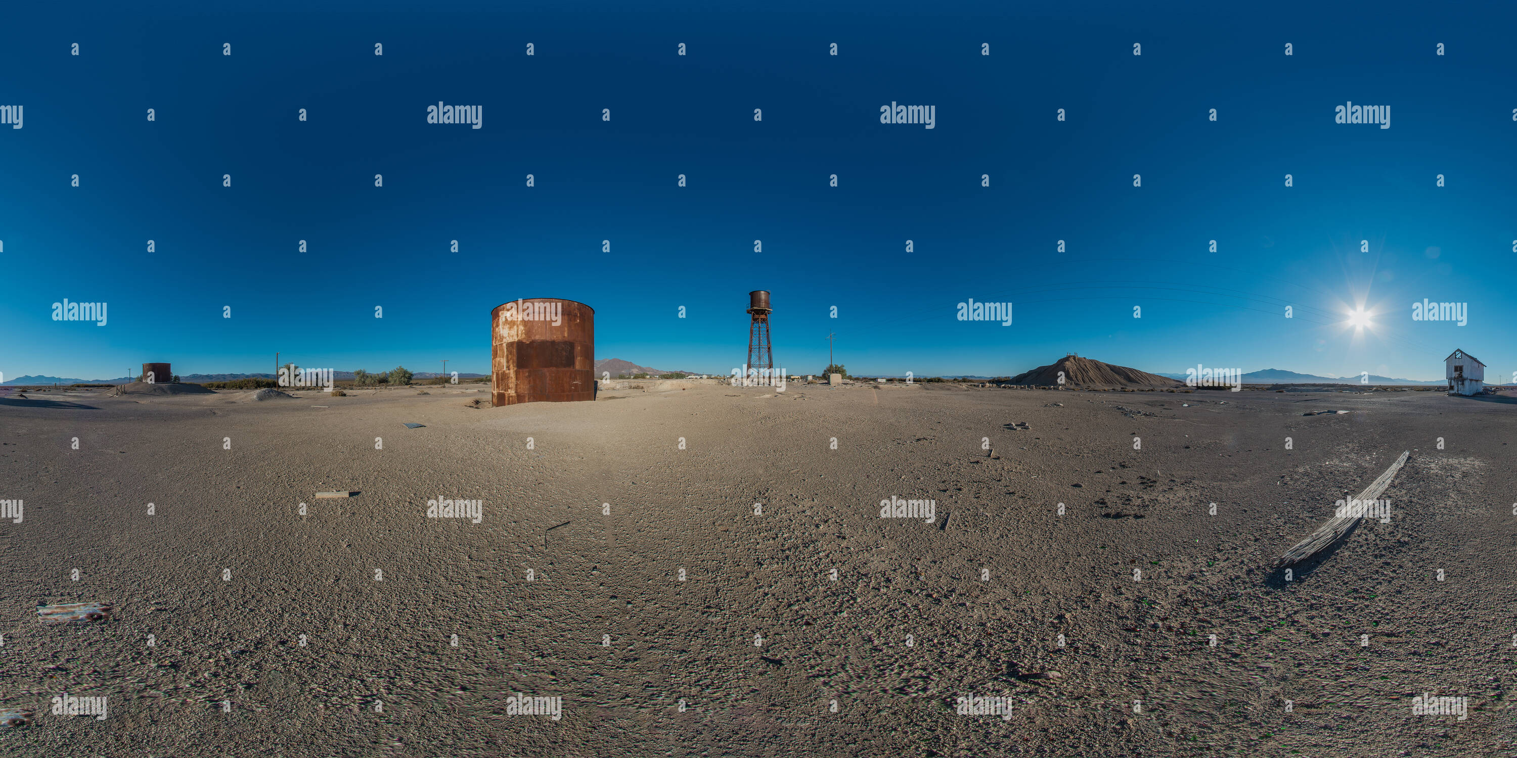 360° view of Death Valley Junction Alamy