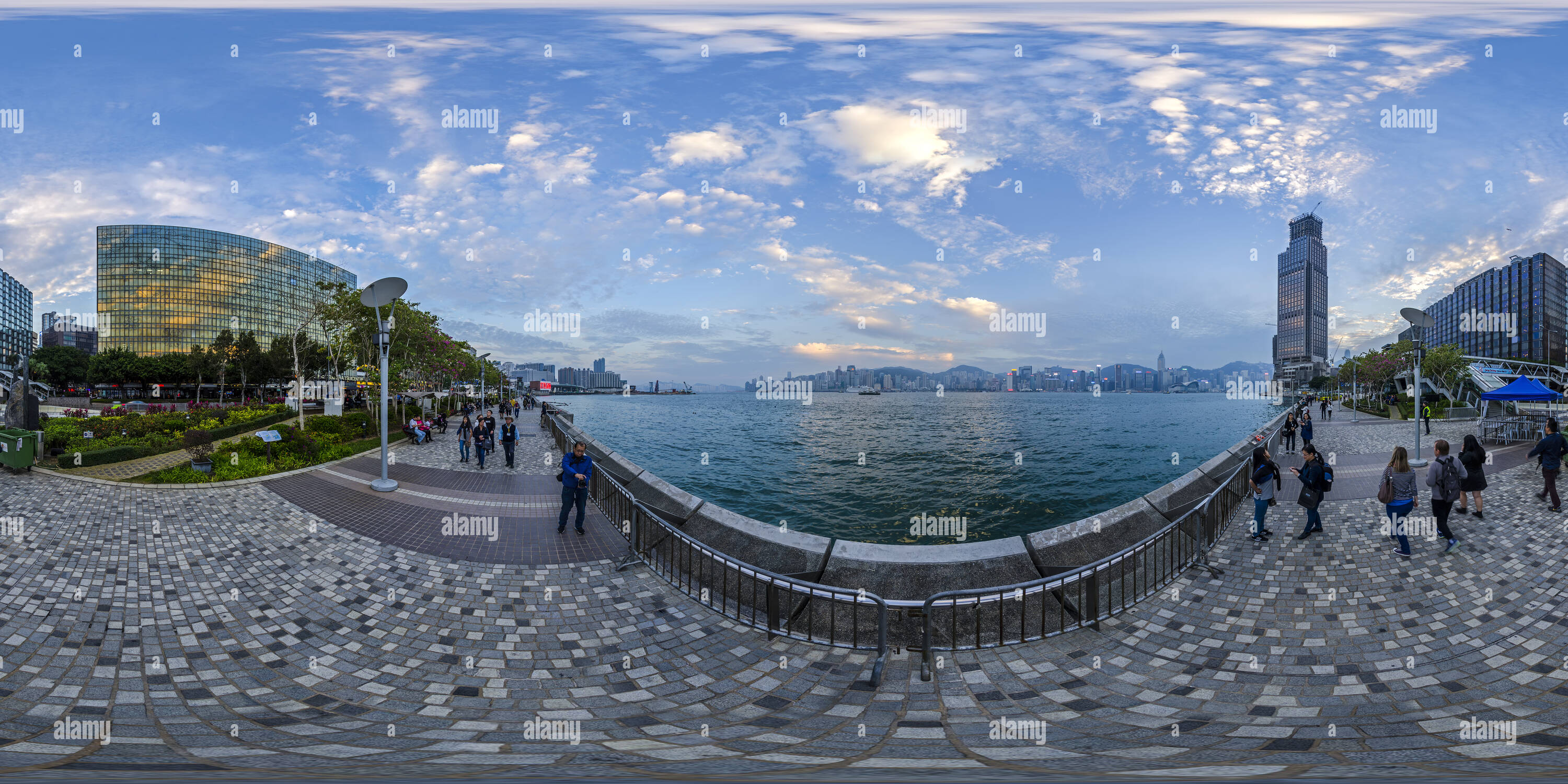 360° View Of Tsim Sha Tsui Promenade尖沙咀海濱 Hk Alamy 7579