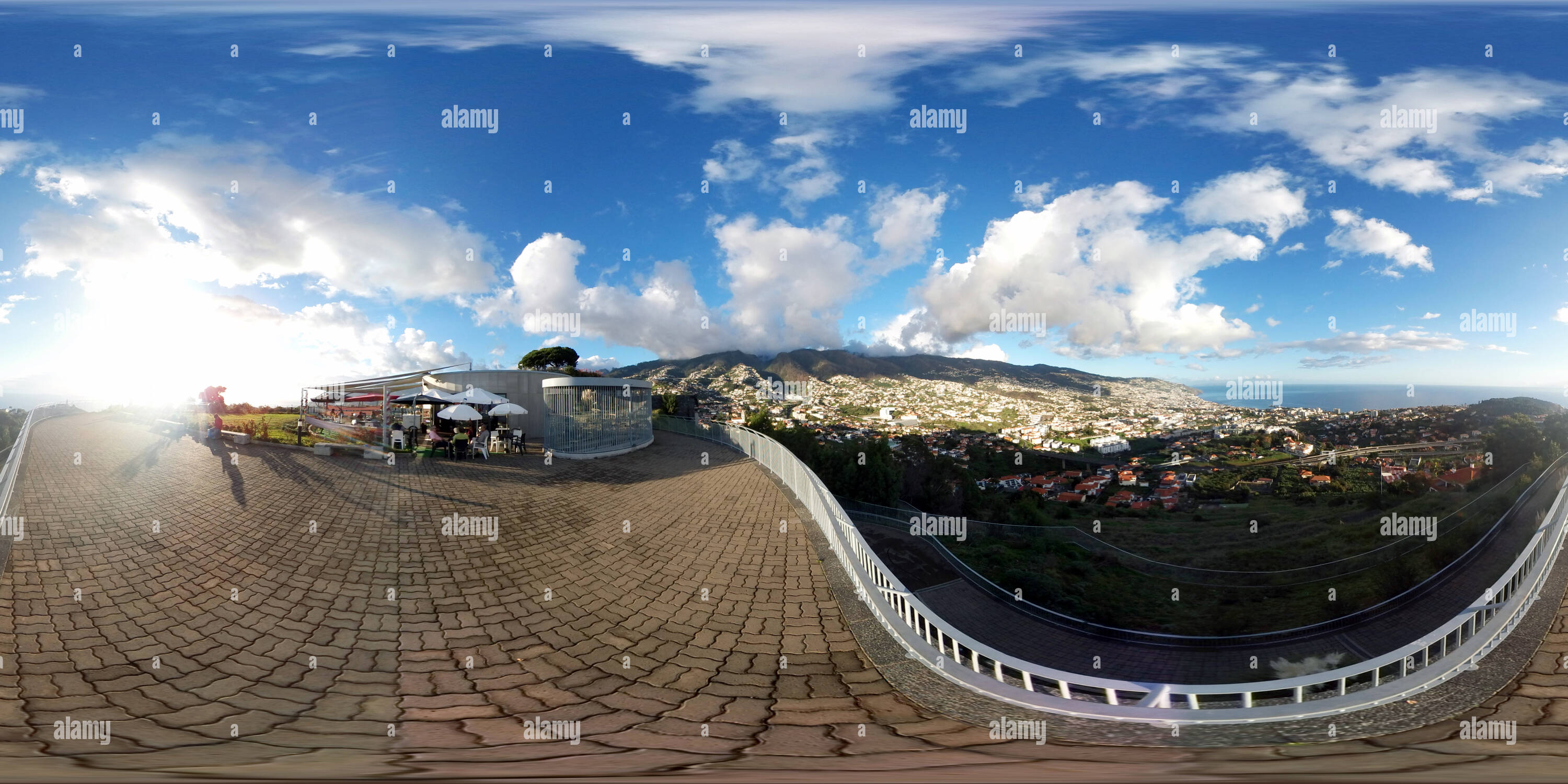 360 degree panoramic view of Pico dos Barcelos, best view of funchal.