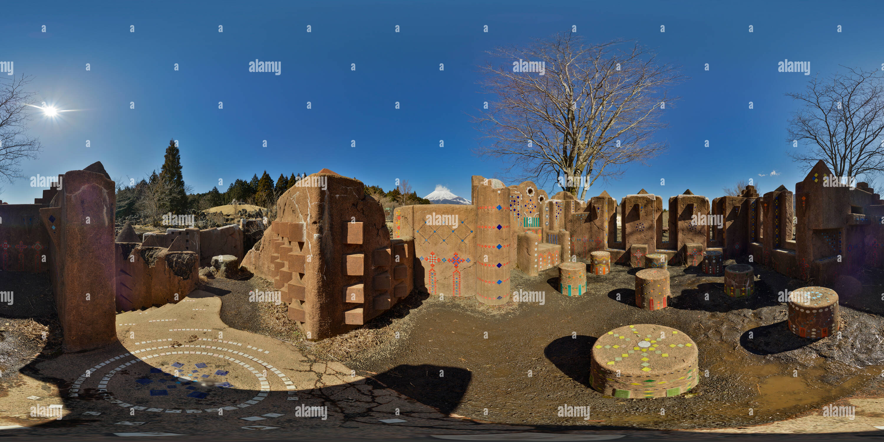 360° view of Labyrinth in Mt.FUJI children's world - Alamy