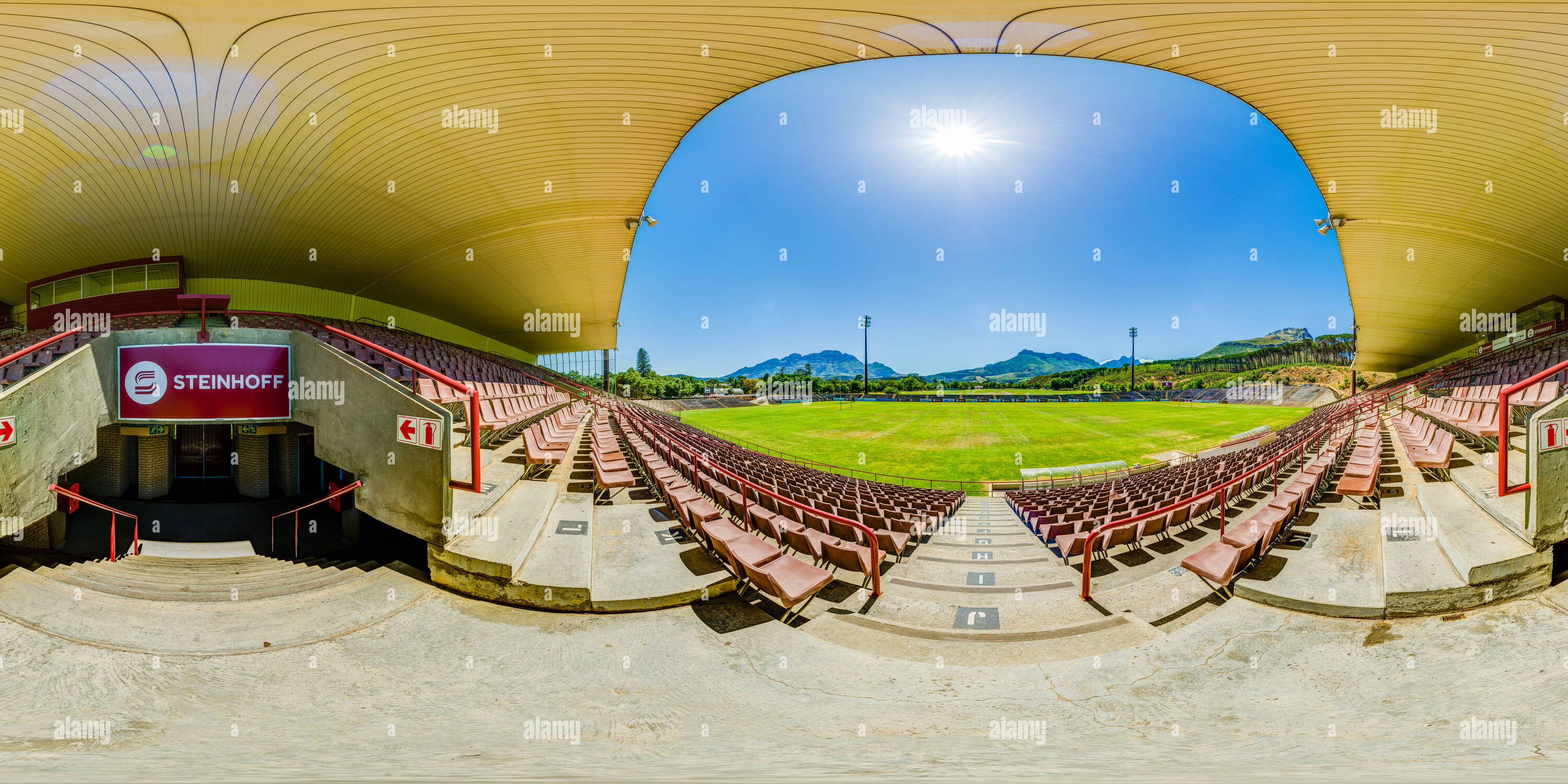 360° view of Danie Craven Stadium Stellenbosch Alamy