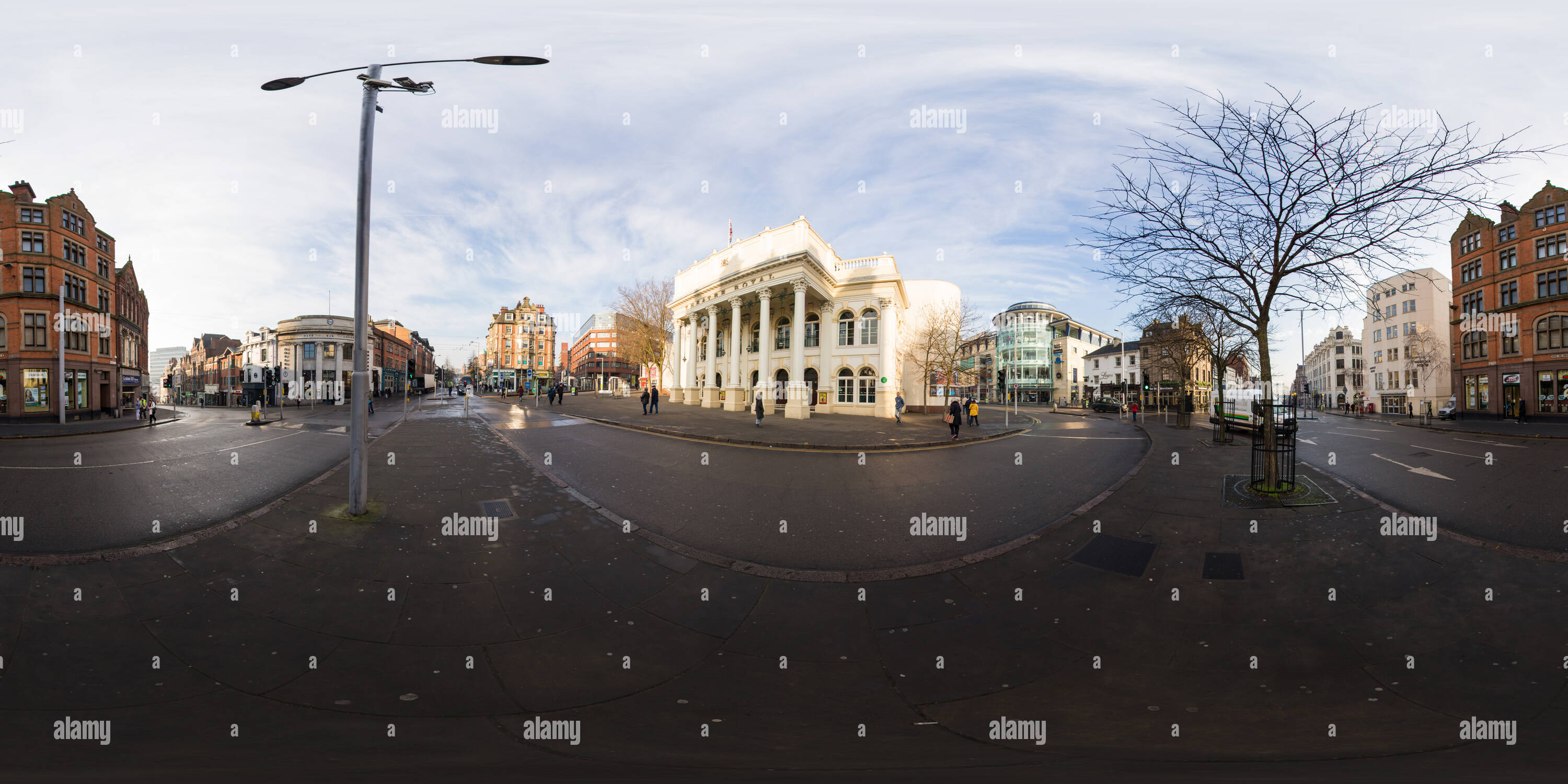 360° view of Nottingham, Theatre Royal Alamy