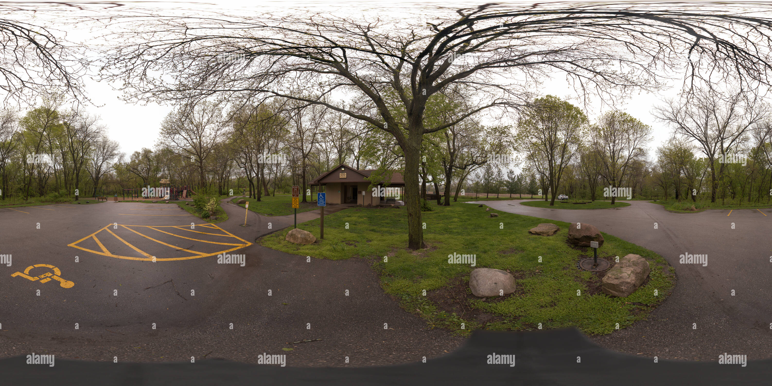 360° view of Clive Greenbelt Trail Head. Clive, Iowa Alamy