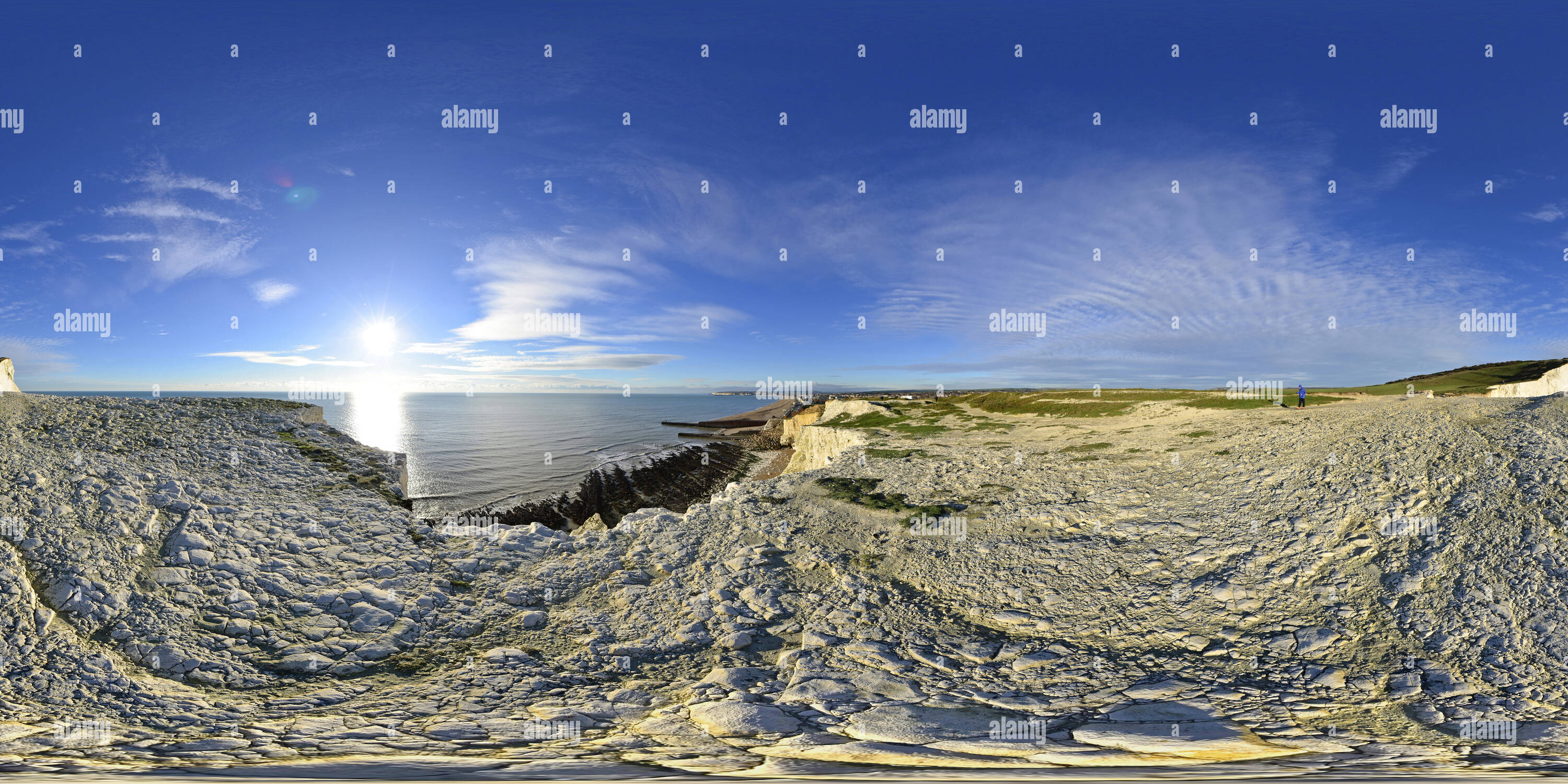 360° view of Seaford Head November Alamy