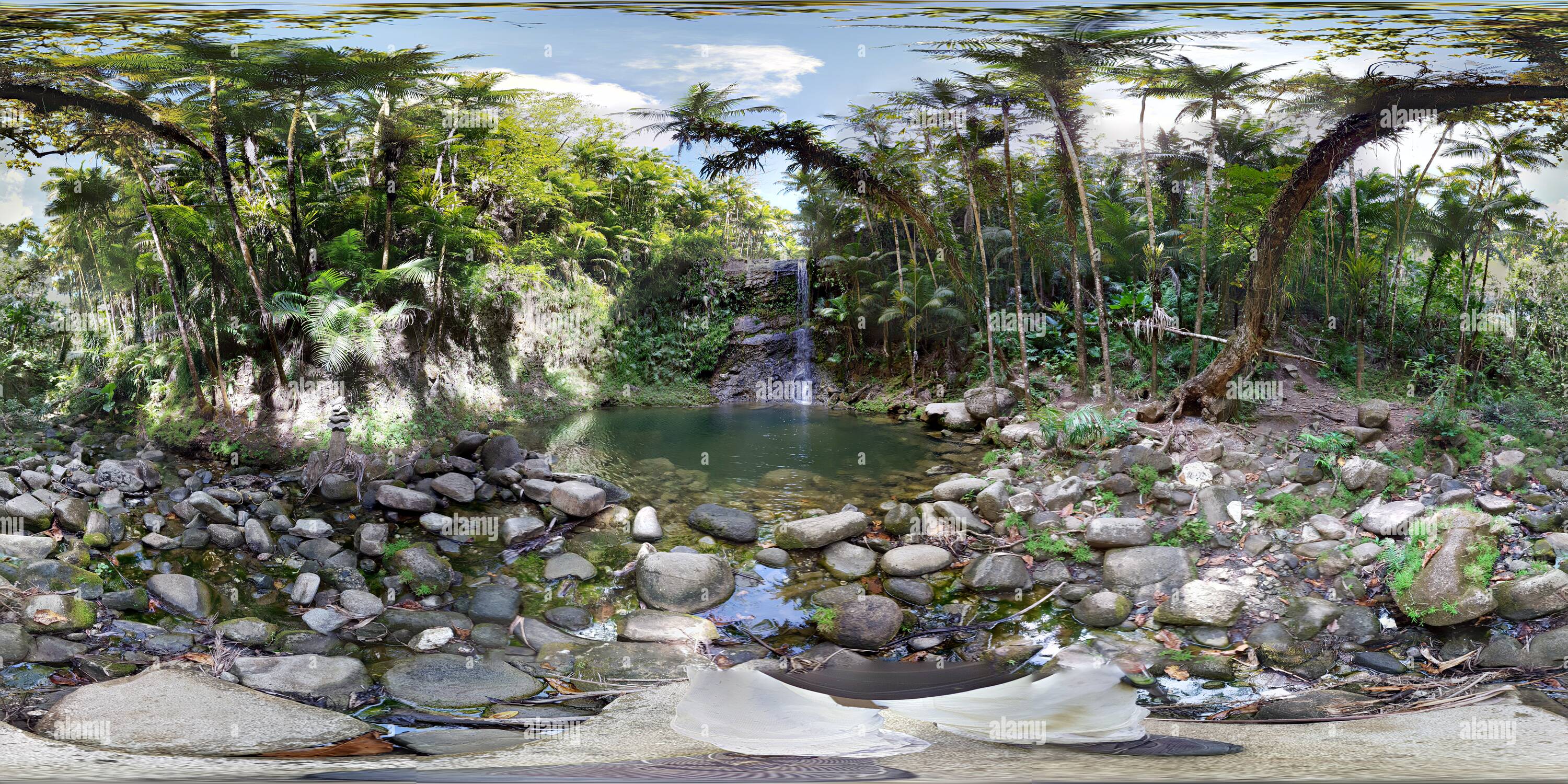 360° view of San Carlos Falls, Guam - Alamy