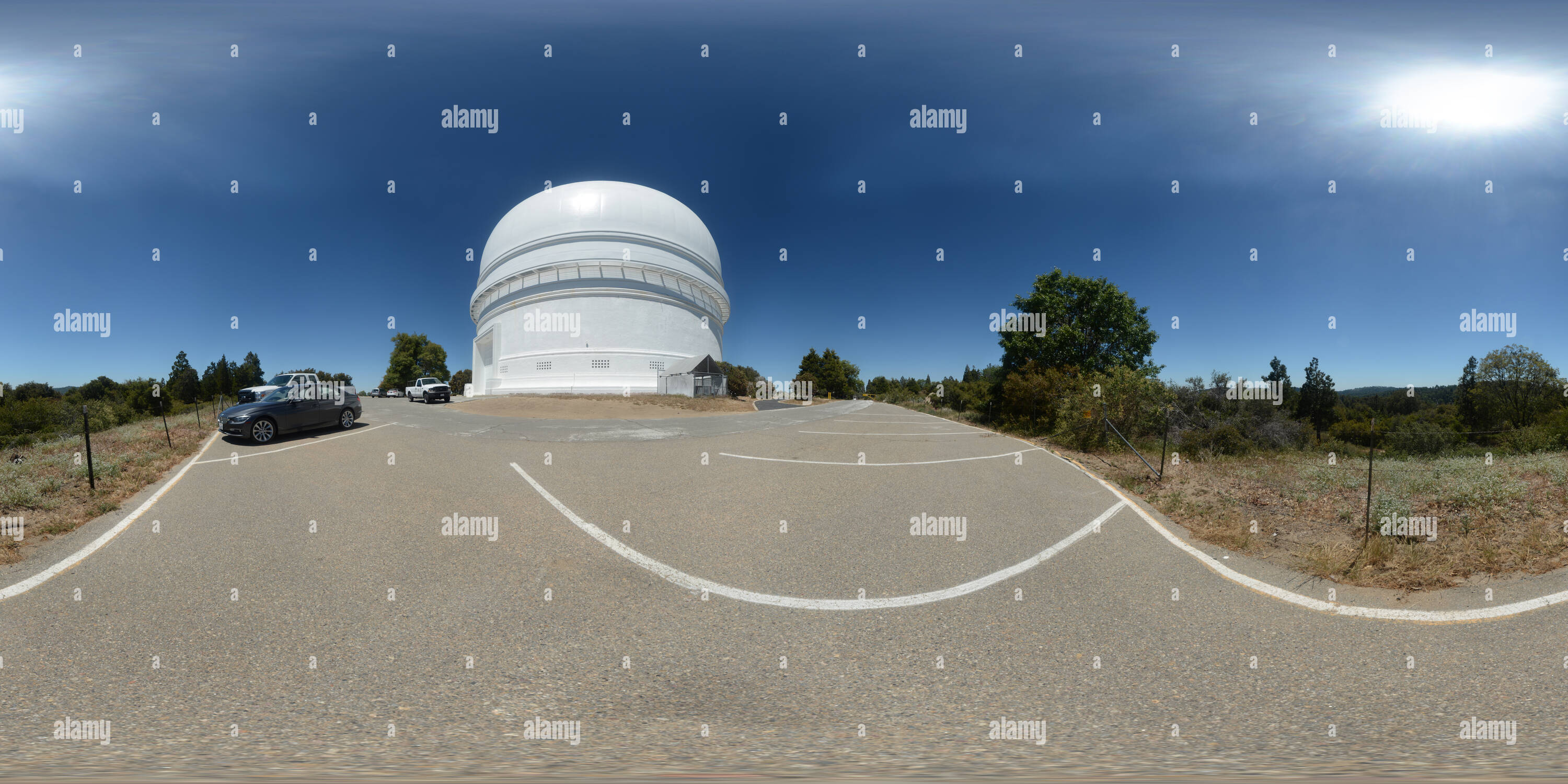 360° view of Palomar Observatory View From South of Dome Alamy