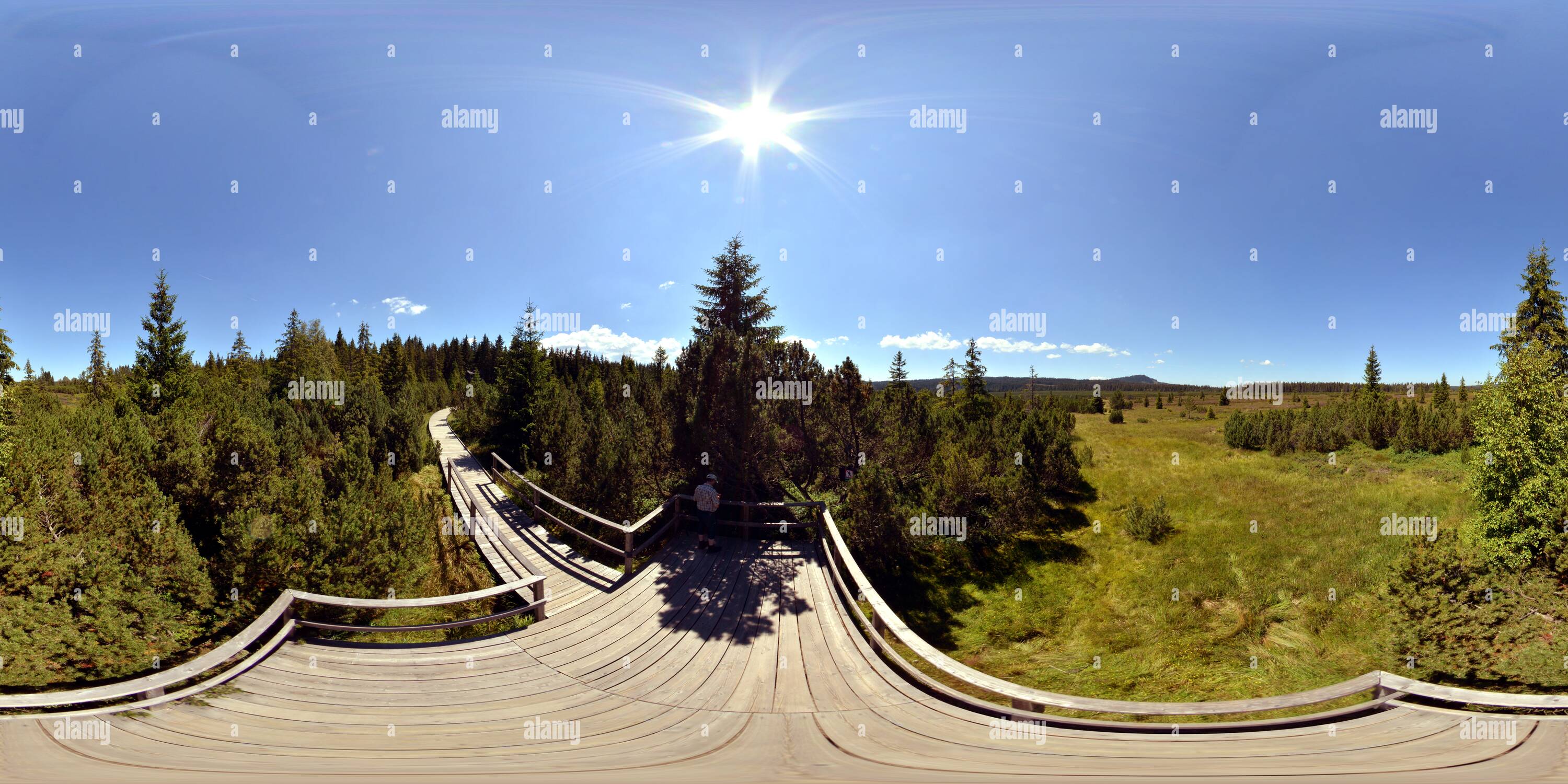 360° view of Tschechien Aussichtsplattform im Seefilz Alamy