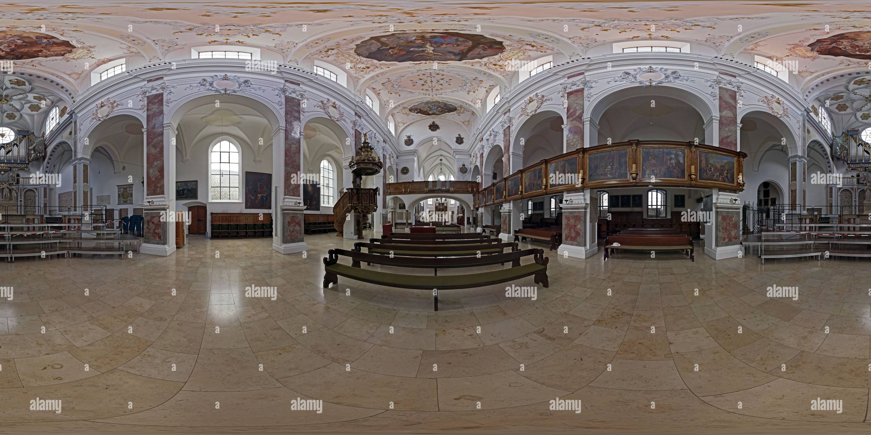 360 View Of Augsburg St Anna Interior Alamy