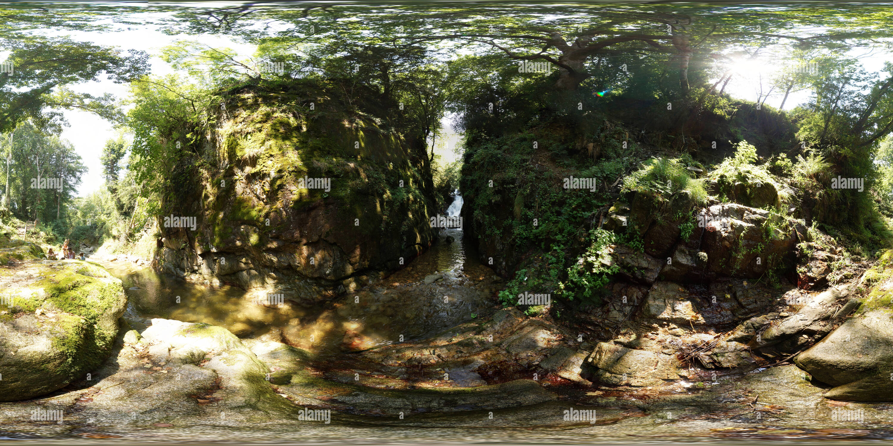 360° view of Bastelica - Cascade dAziana - Alamy