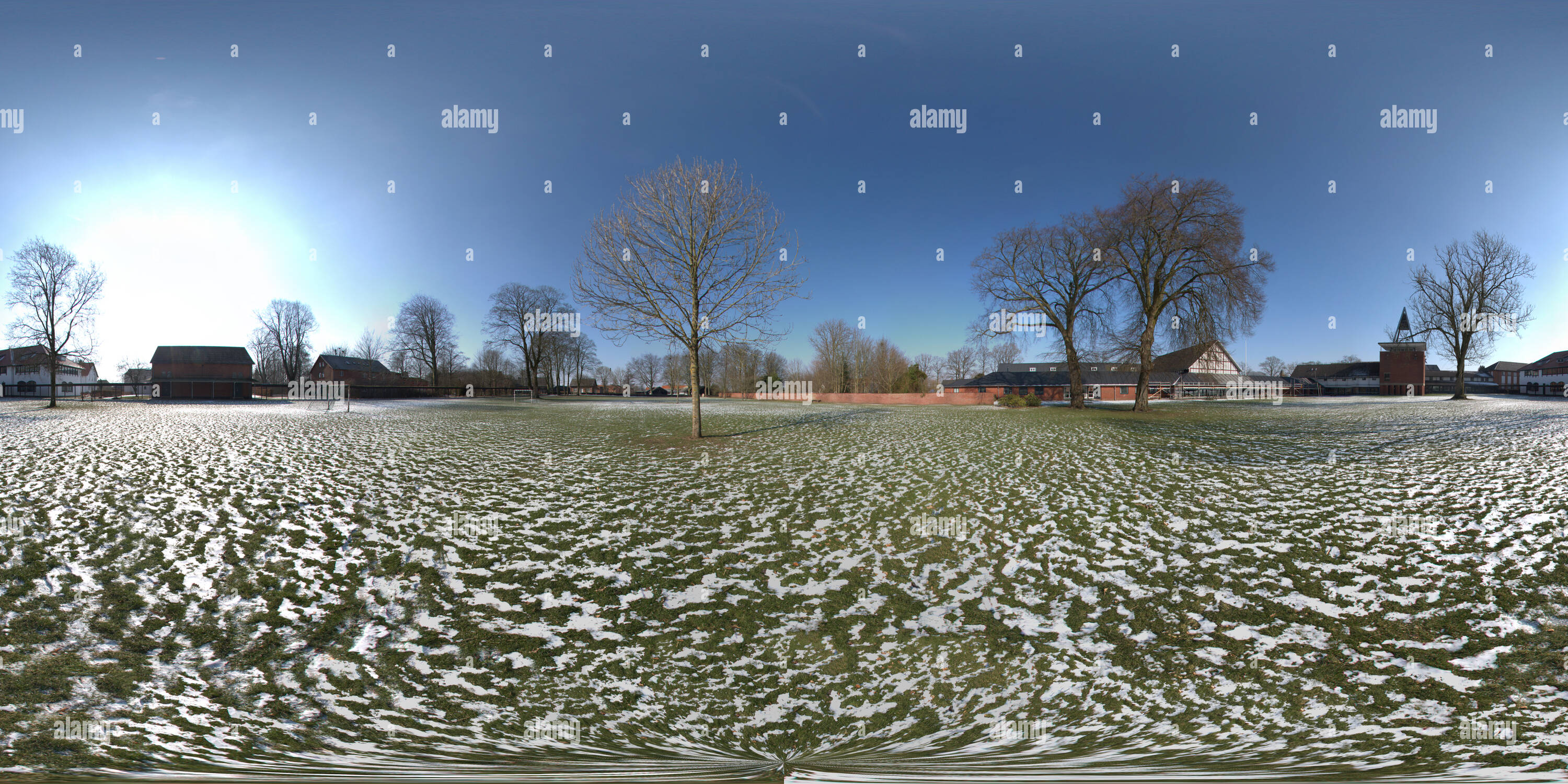 360° view of Folk High School Askov Alamy