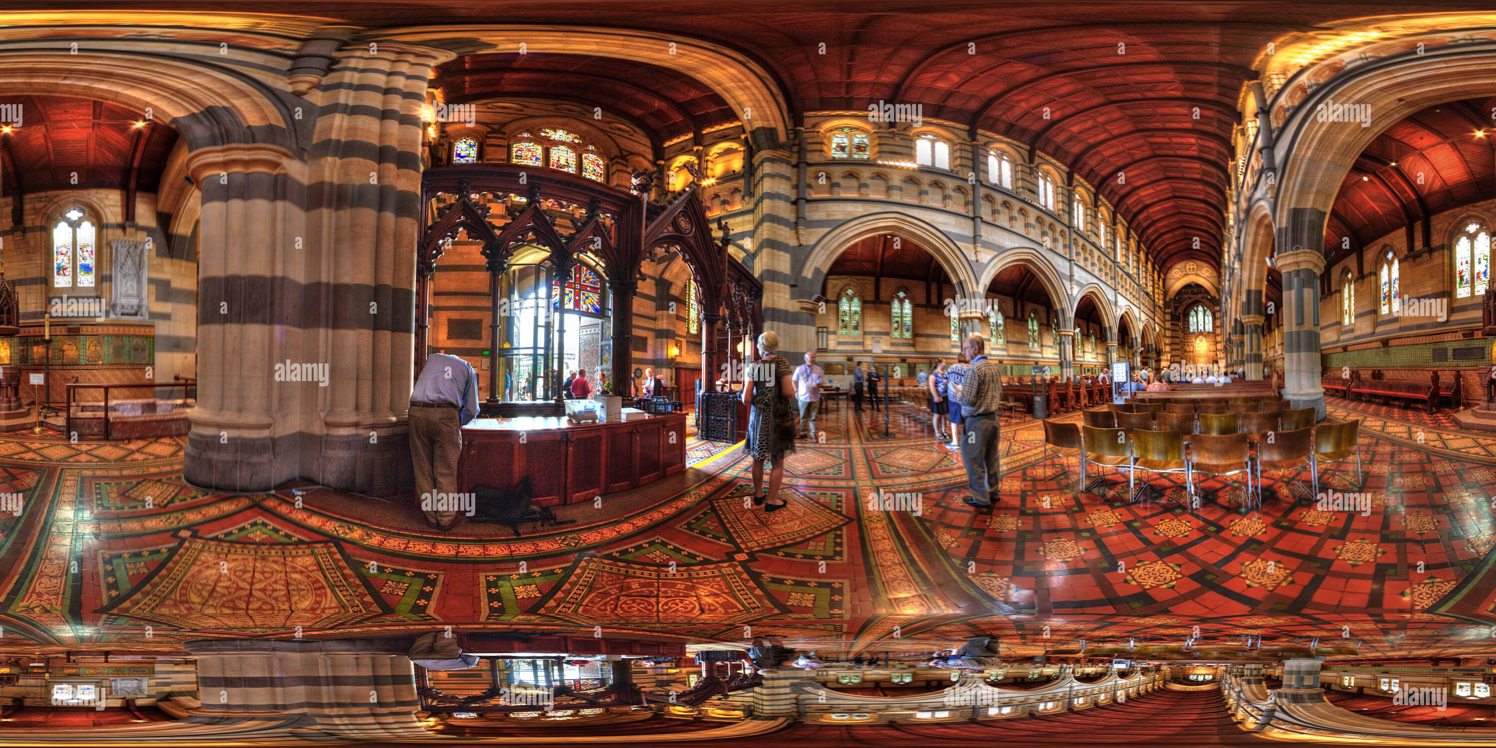 360° View Of Inside St Pauls Cathedral Melbourne Alamy