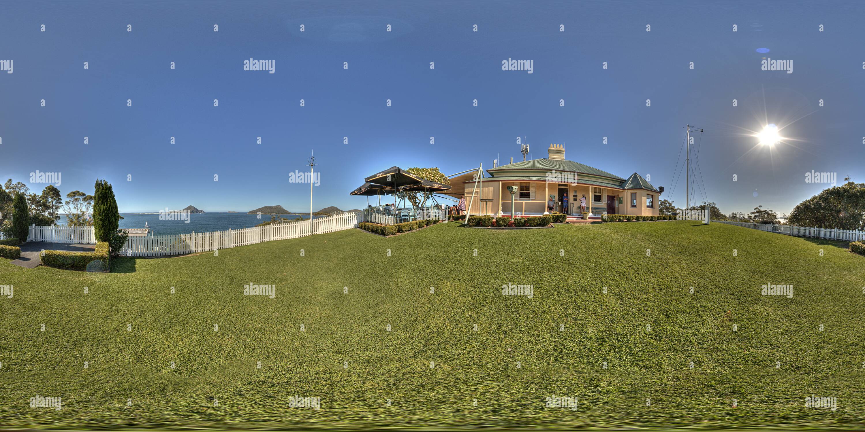 360° view of At Nelson Bay Lighthouse ! Alamy