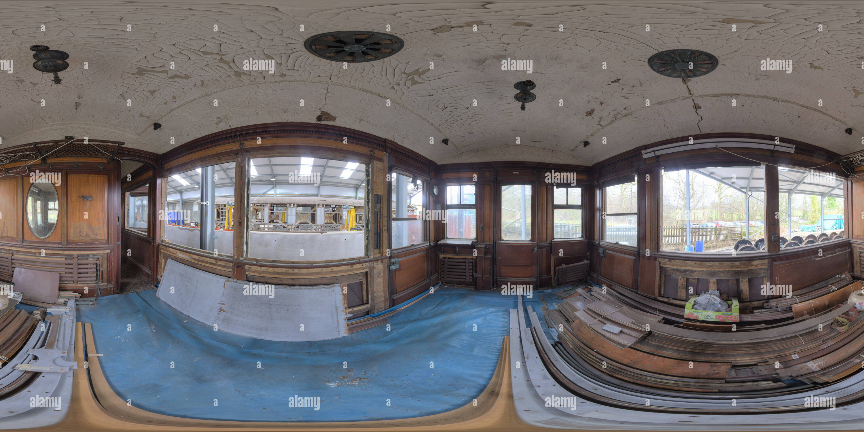 360 degree panoramic view of LB&amp;SCR Directors' Saloon (northern saloon)