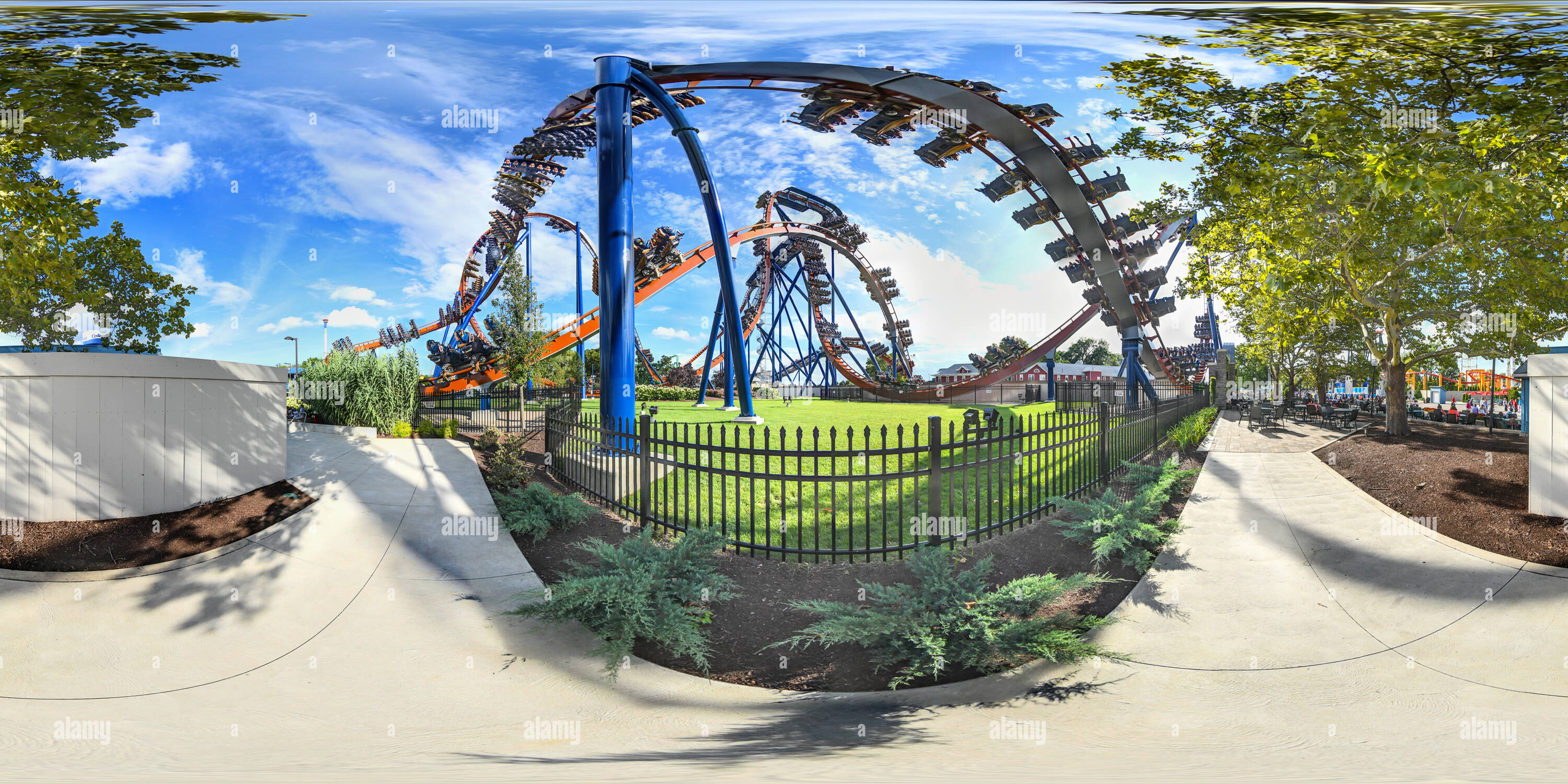 360 degree panoramic view of Valravn at Cedar Point